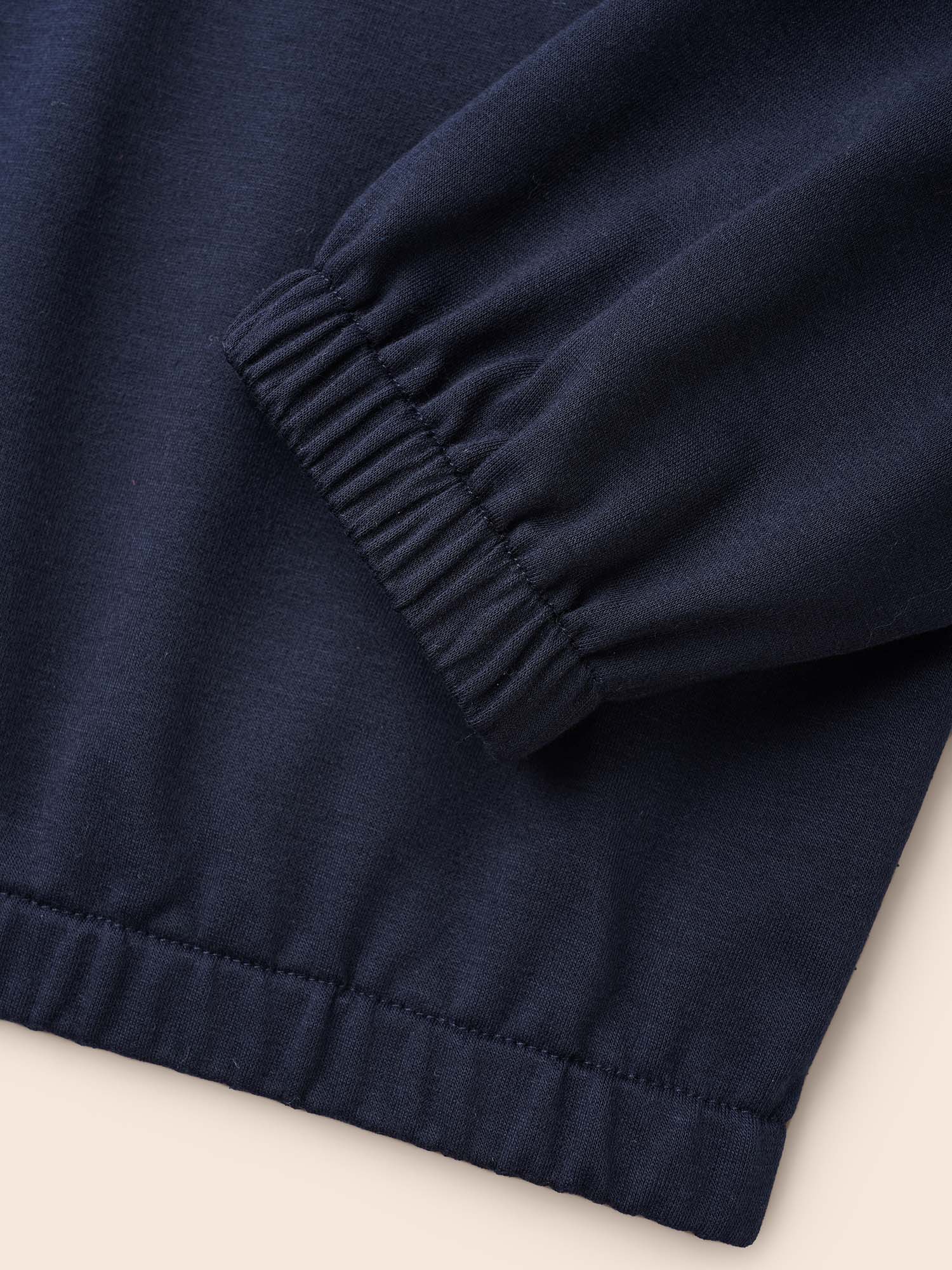 Slightly Stretchy Drop Shoulder Sleeve Sweatshirt - Image 7