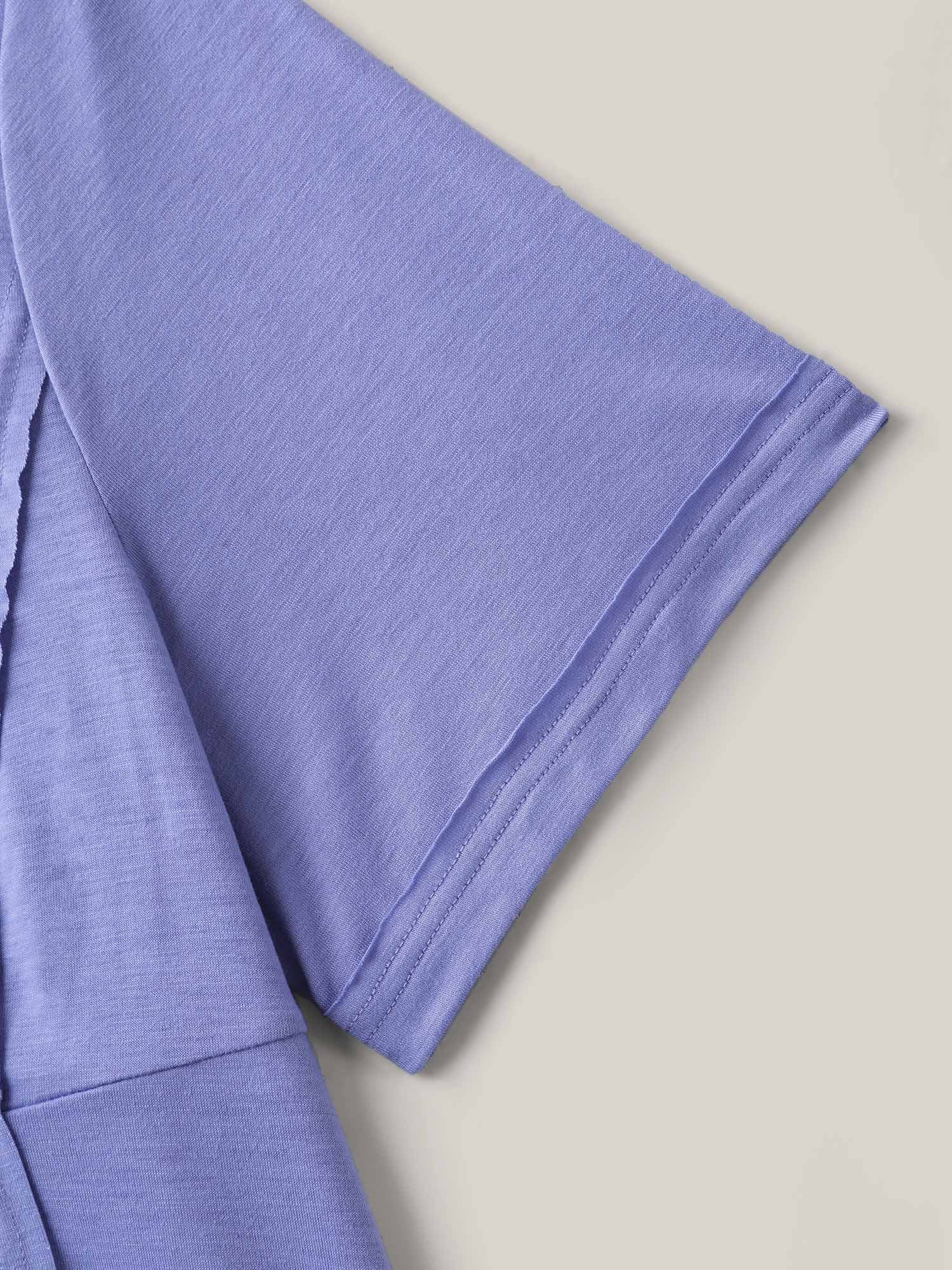 Slim Cut Plain Knit Round Neck Top - Image 5
