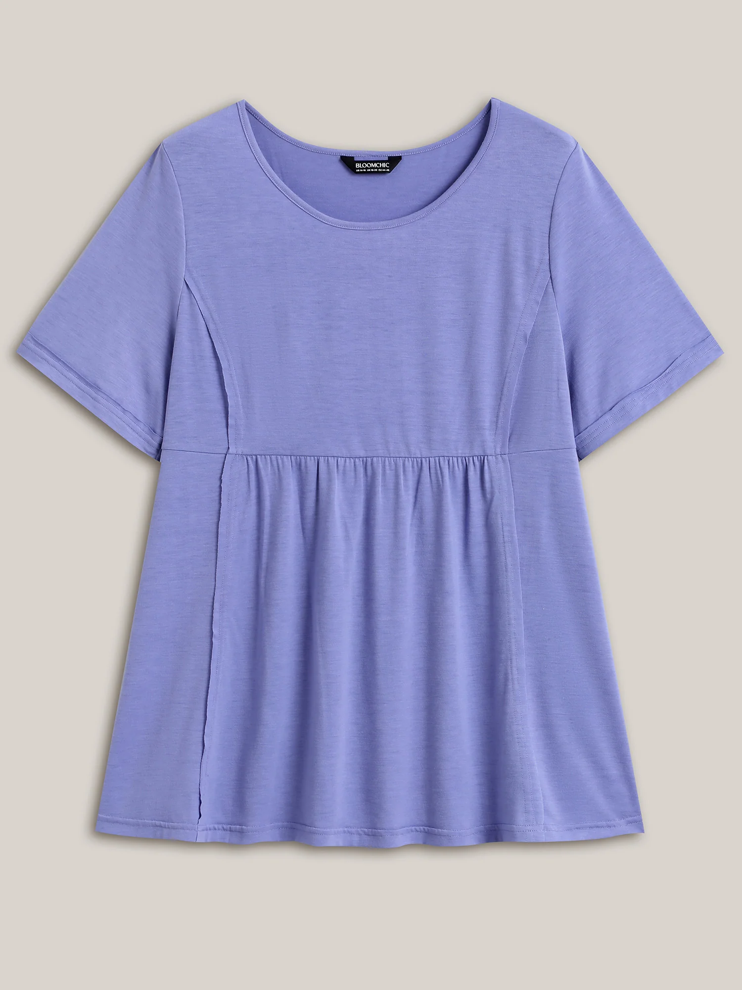 Slim Cut Plain Knit Round Neck Top - Image 7