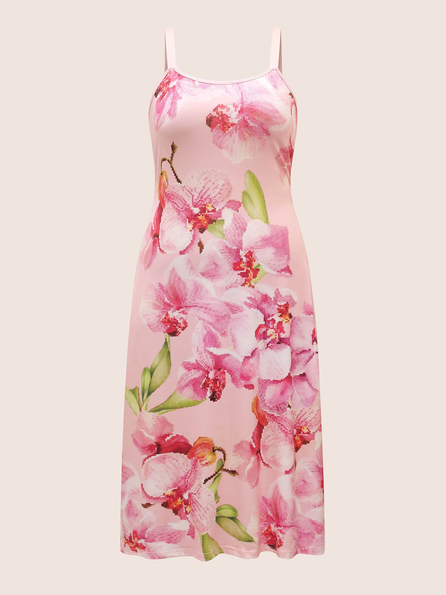 Slim Fit Butterfly Orchid Adjustable Straps Dress - Image 7