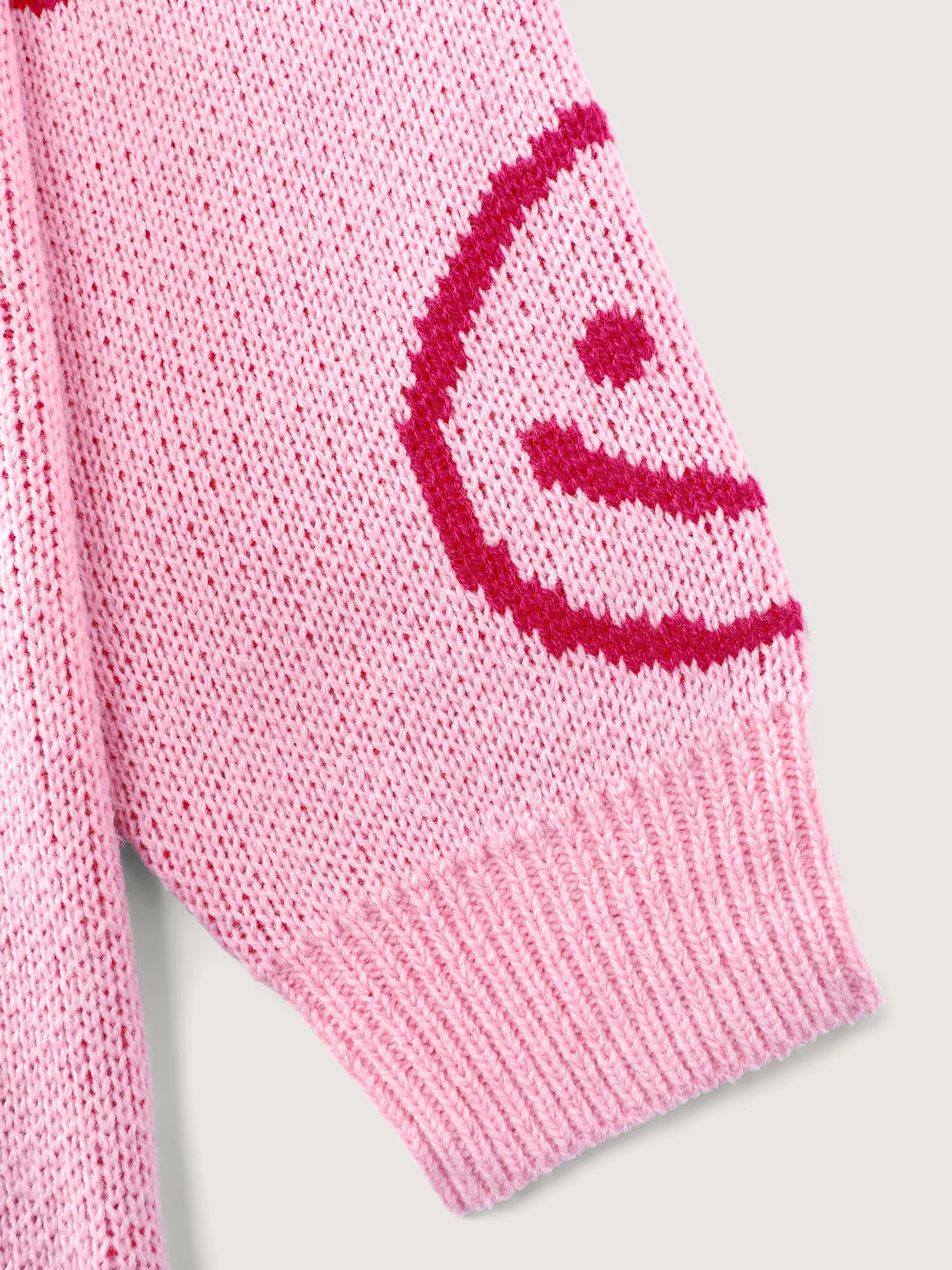 Smiley Pattern Jacquard Pullover - Image 6