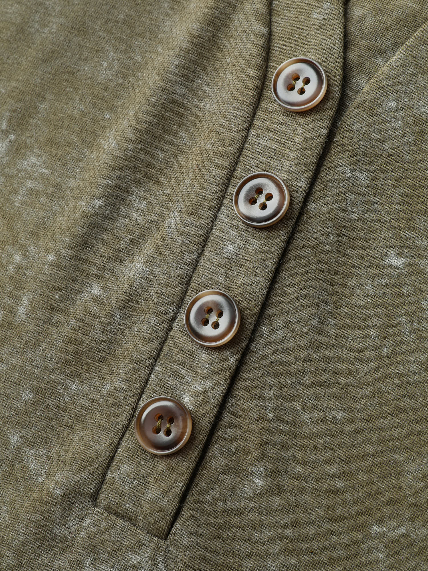 Snowflake Effect Button Detail T-Shirt - Image 6