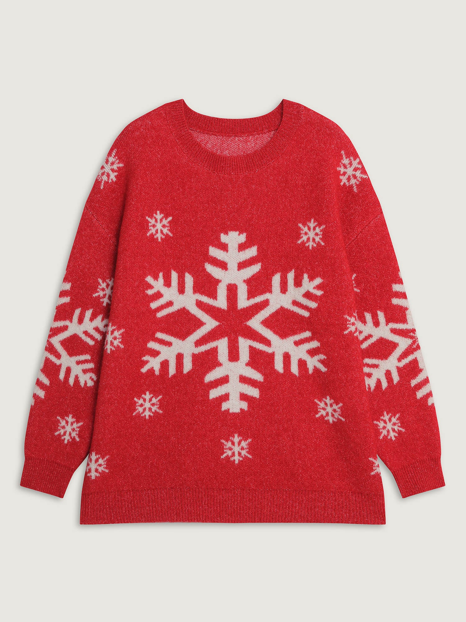 Snowflake Holiday Print Pullover - Image 7
