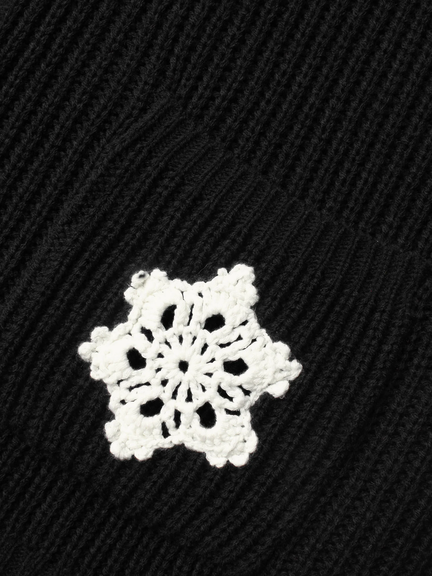 Snowflakes Embroidered Open Cardigan - Image 6