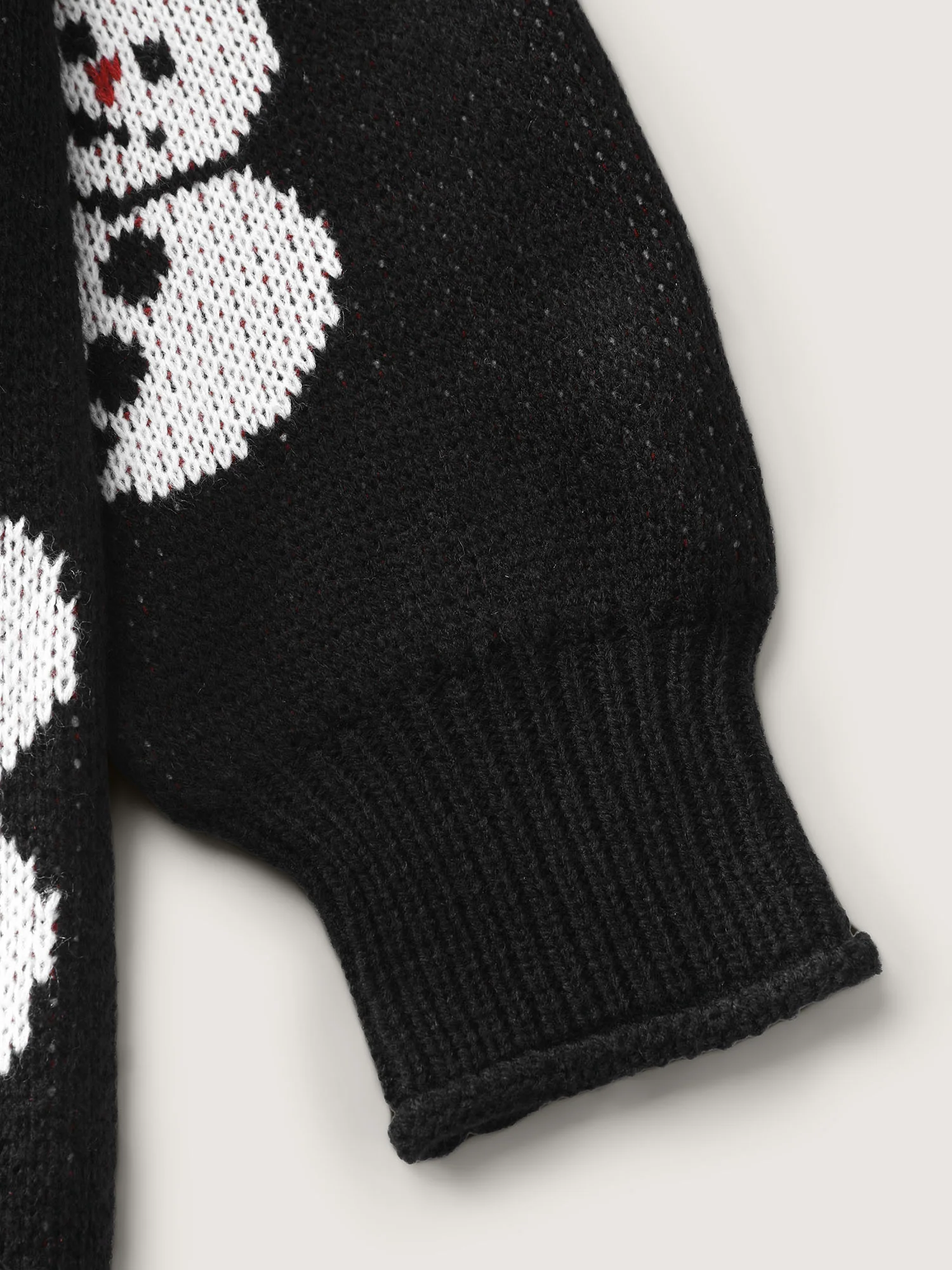 Snowman Jacquard Round Neck Pullover - Image 7
