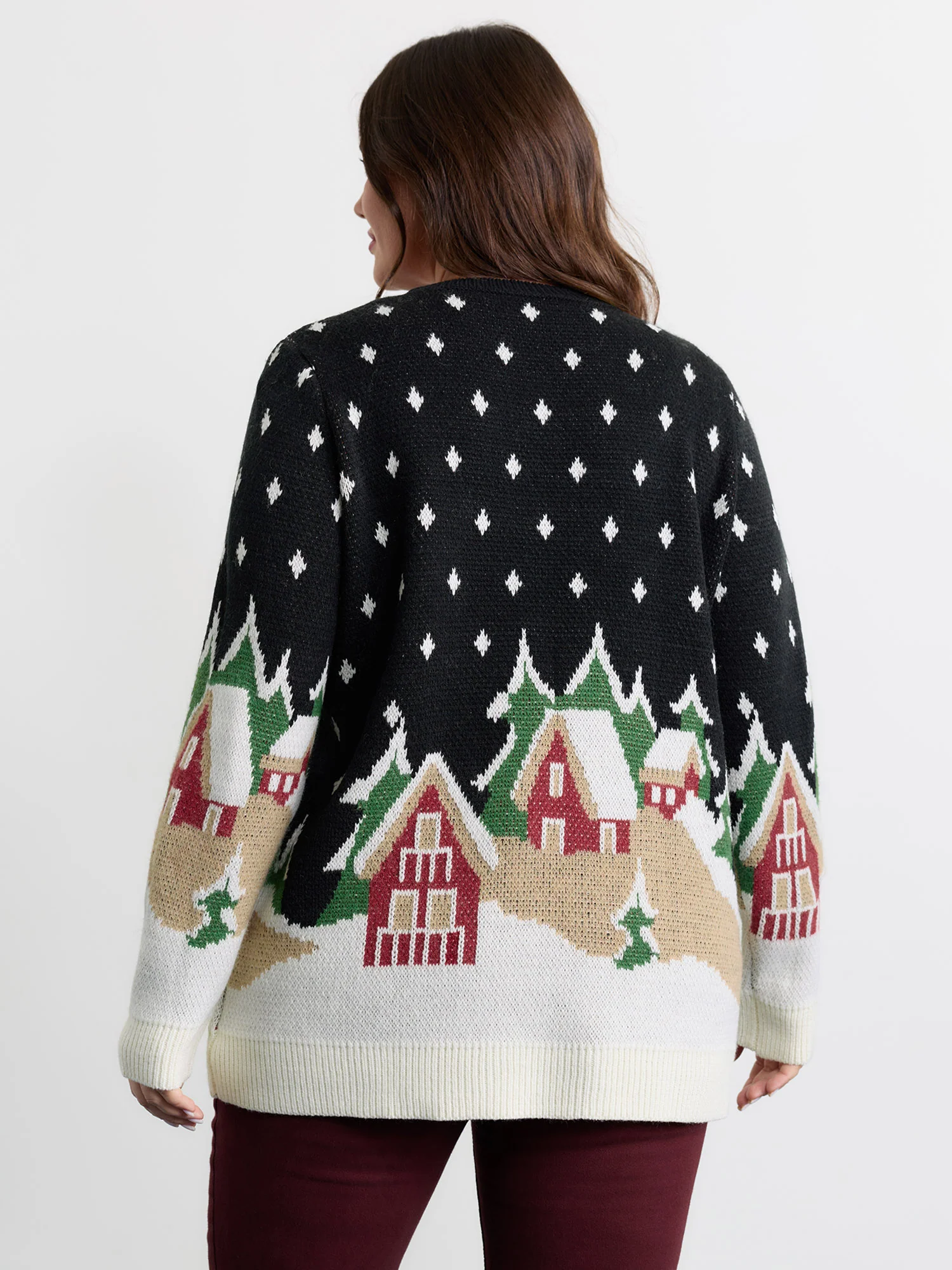 Snowy Nights Jacquard Pullover - Image 4