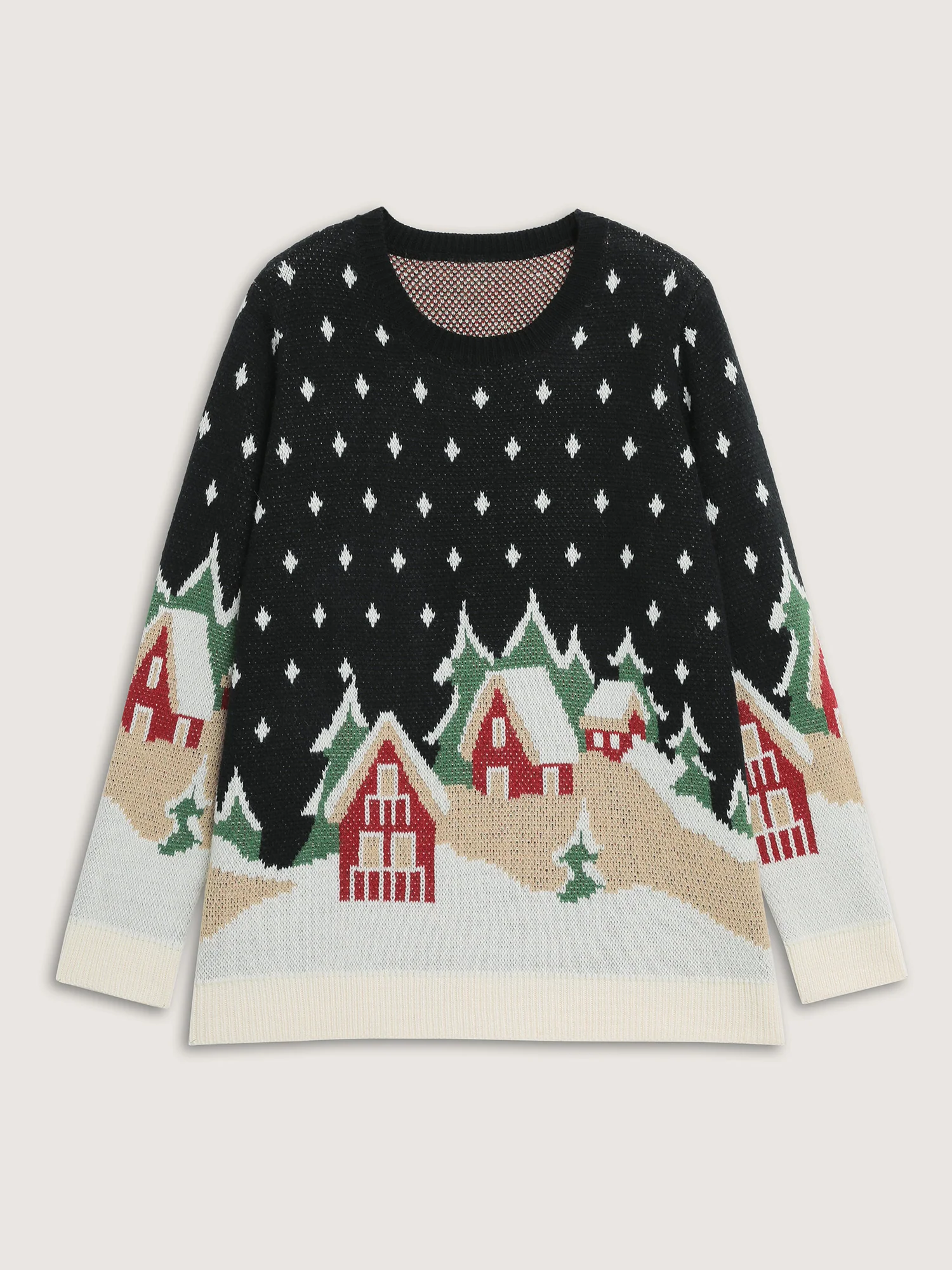 Snowy Nights Jacquard Pullover - Image 5