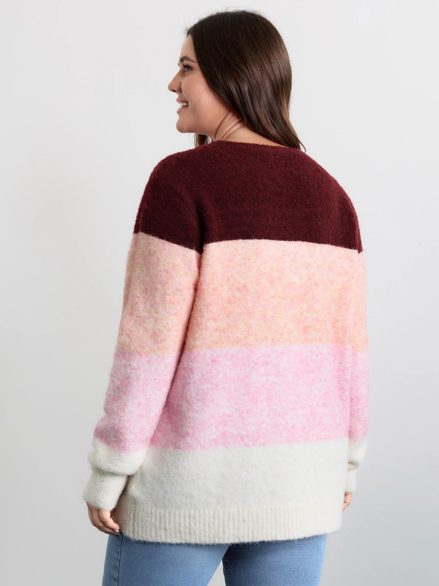 Soft Striped Contrast Pullover - Image 4