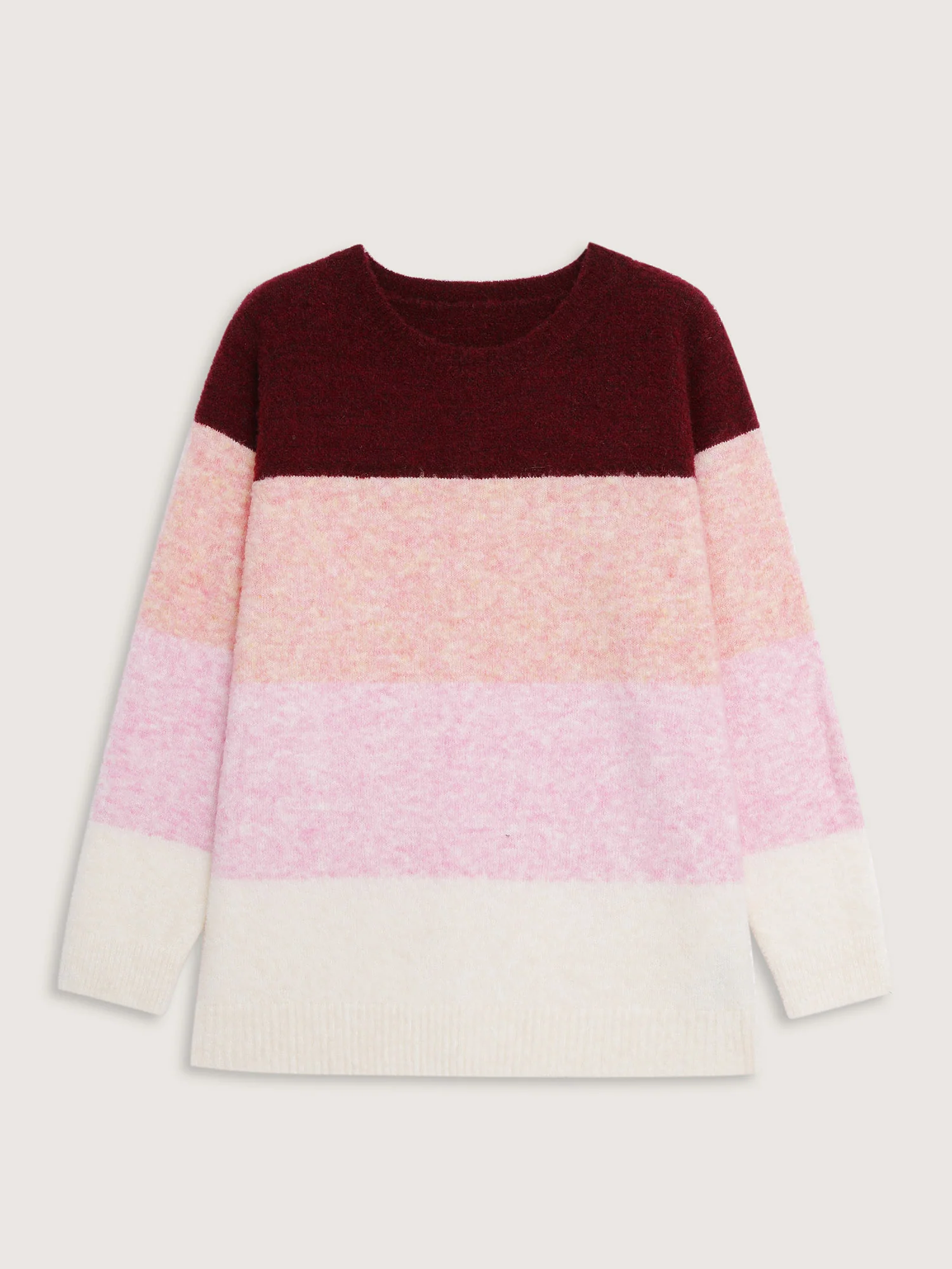 Soft Striped Contrast Pullover - Image 7