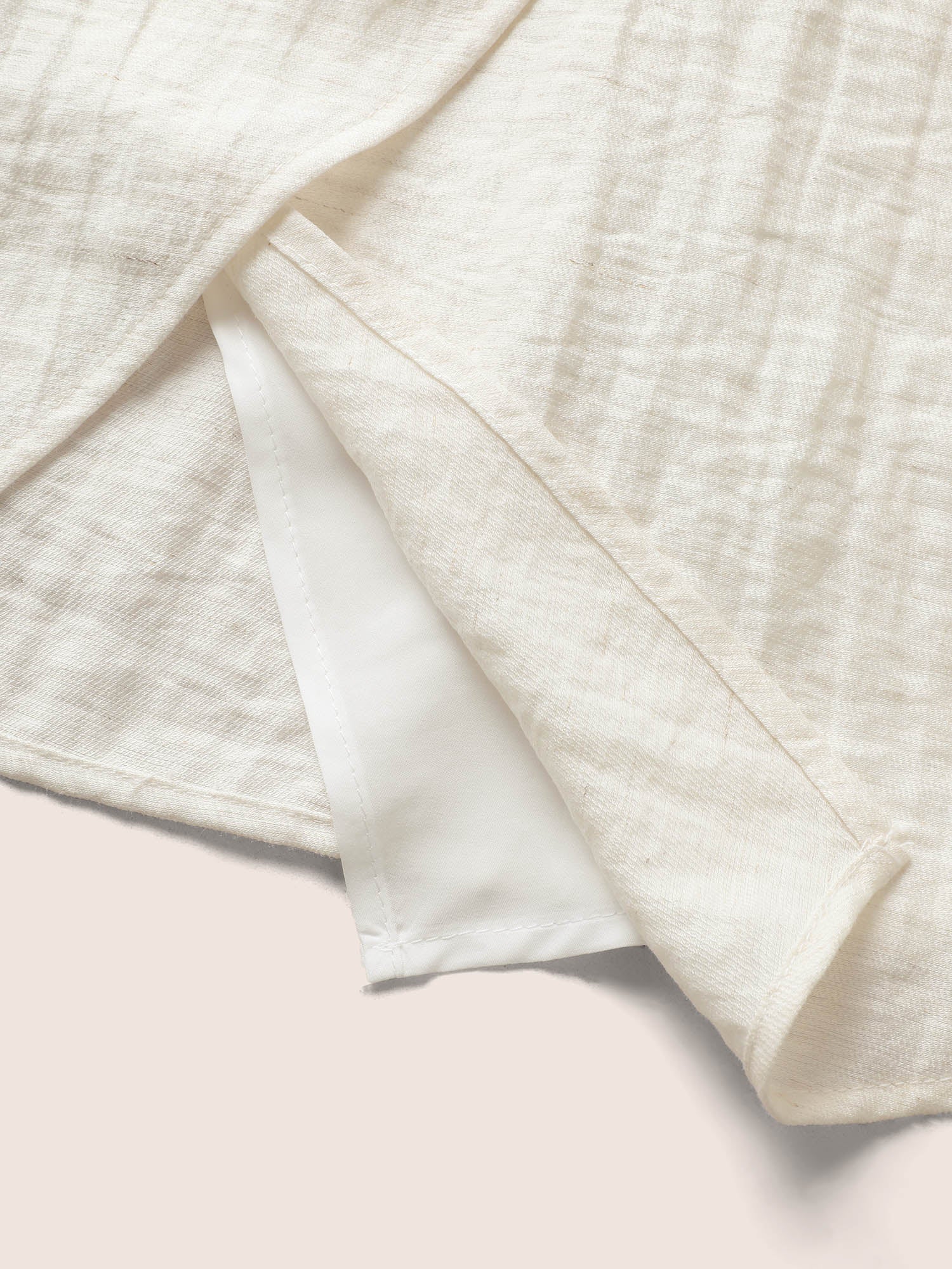 Solid Button Detail Shirred Wrap Tank Top - Image 7