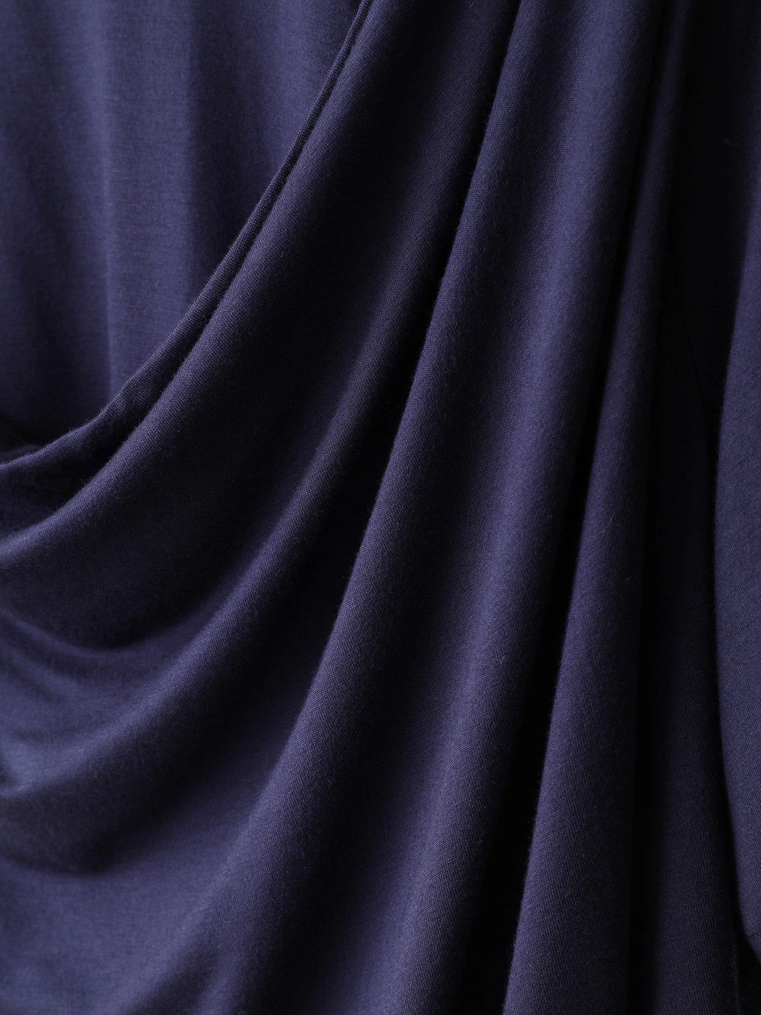 Solid Cowl Neck Gathered T-shirt - Image 5