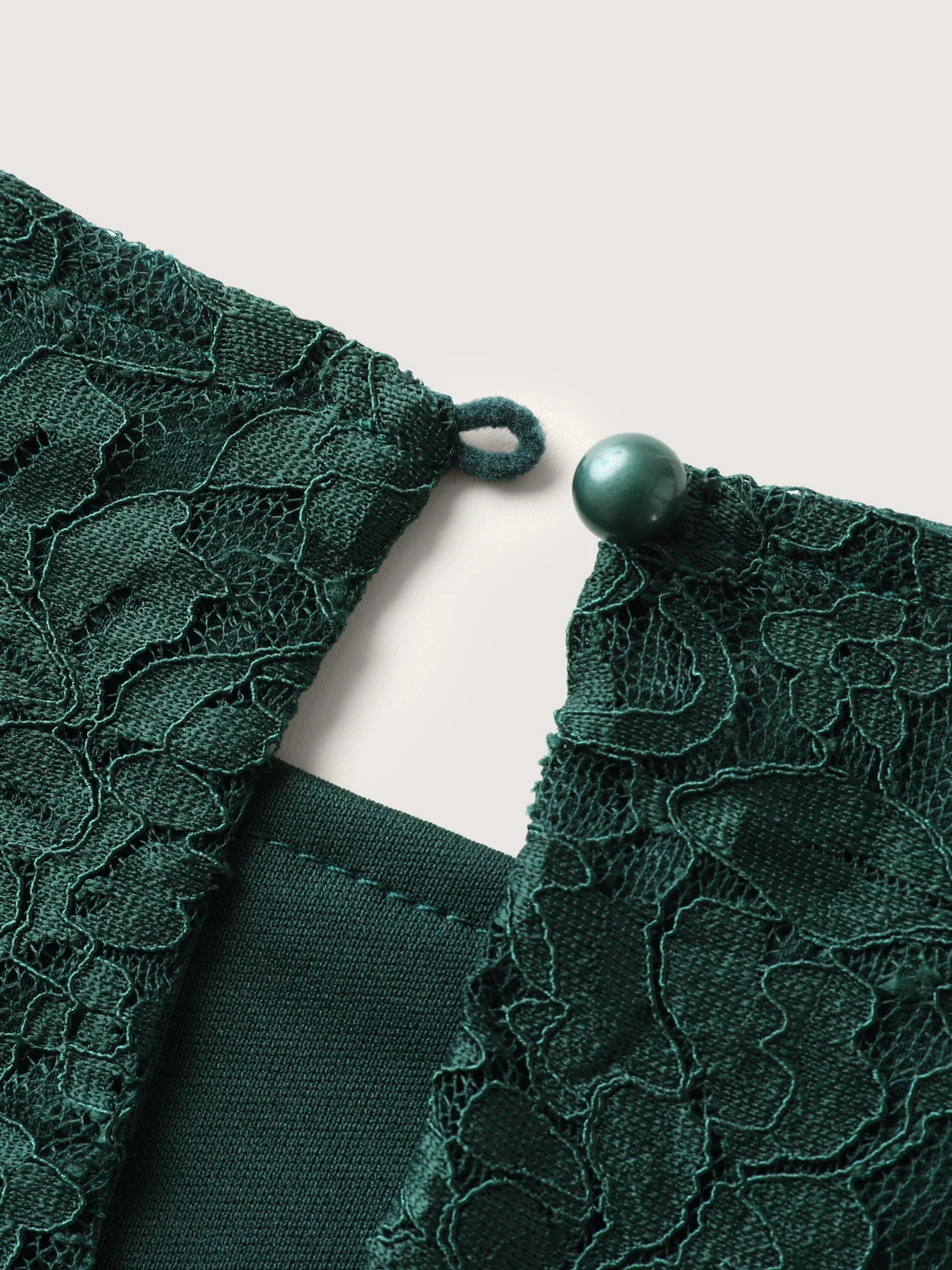 Solid Crochet Lace Mesh Crew Neck Blouse - Image 6