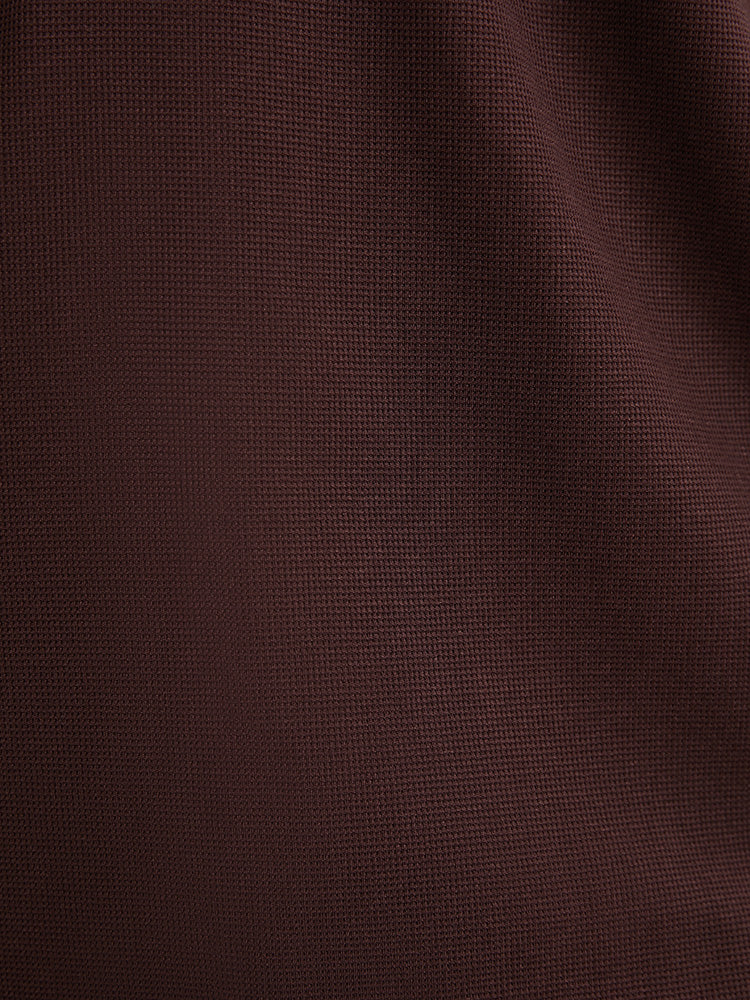 Solid Cuffed Sleeve Split Hem Long Tee - Image 8