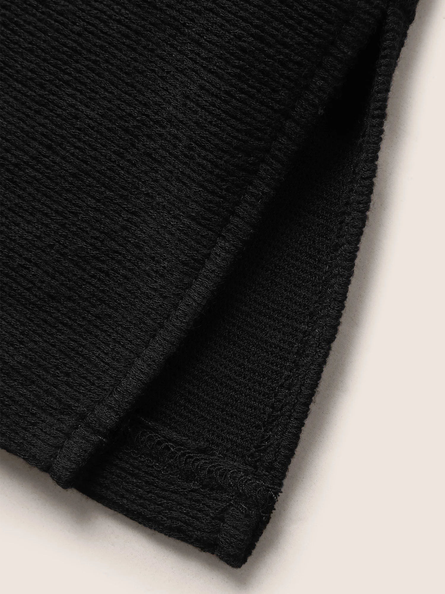 Solid Cut Out Patchwork Split Hem T-shirt - Image 6