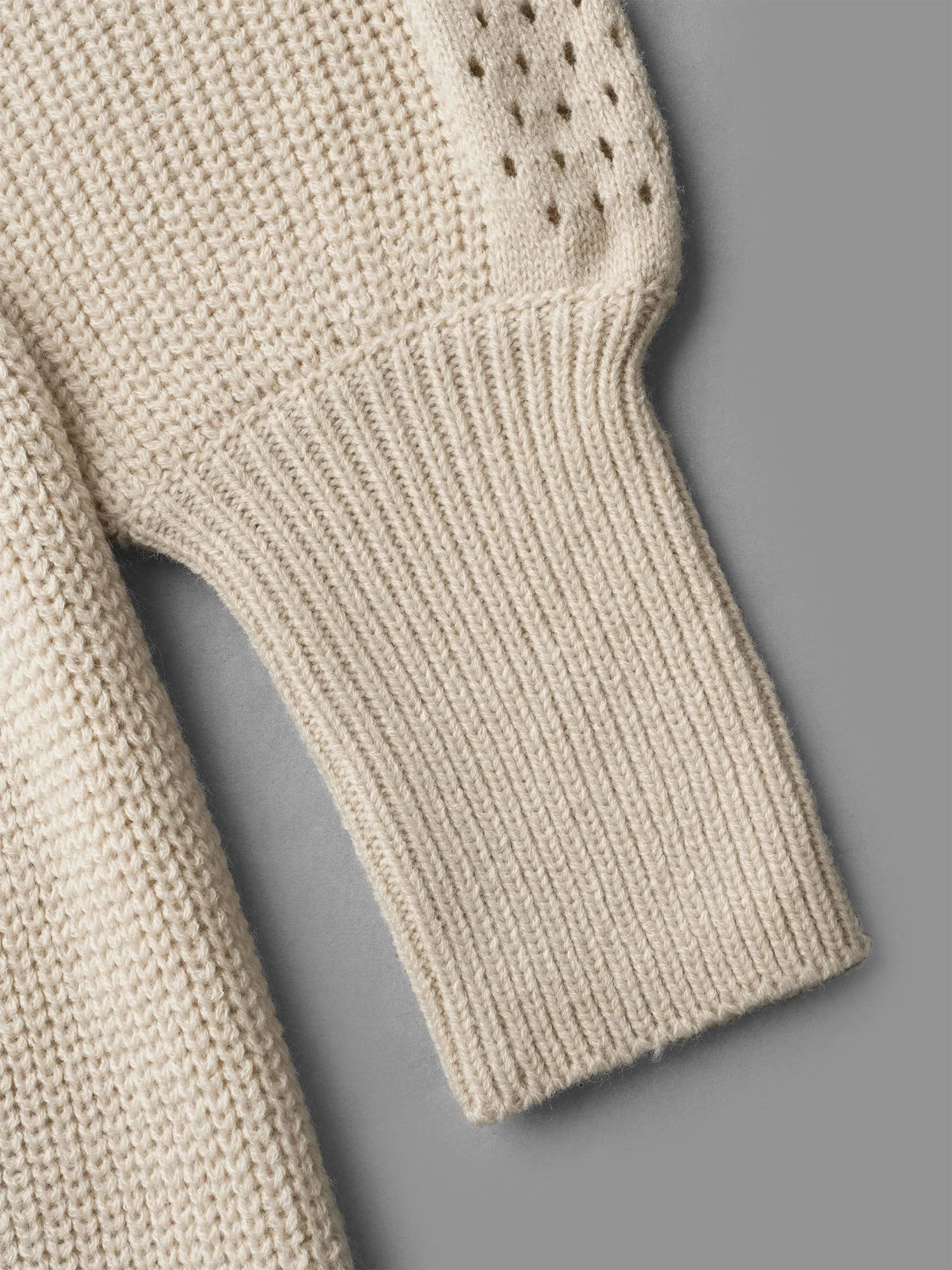 Solid Dolman Sleeve Cable Knit Dress - Image 5
