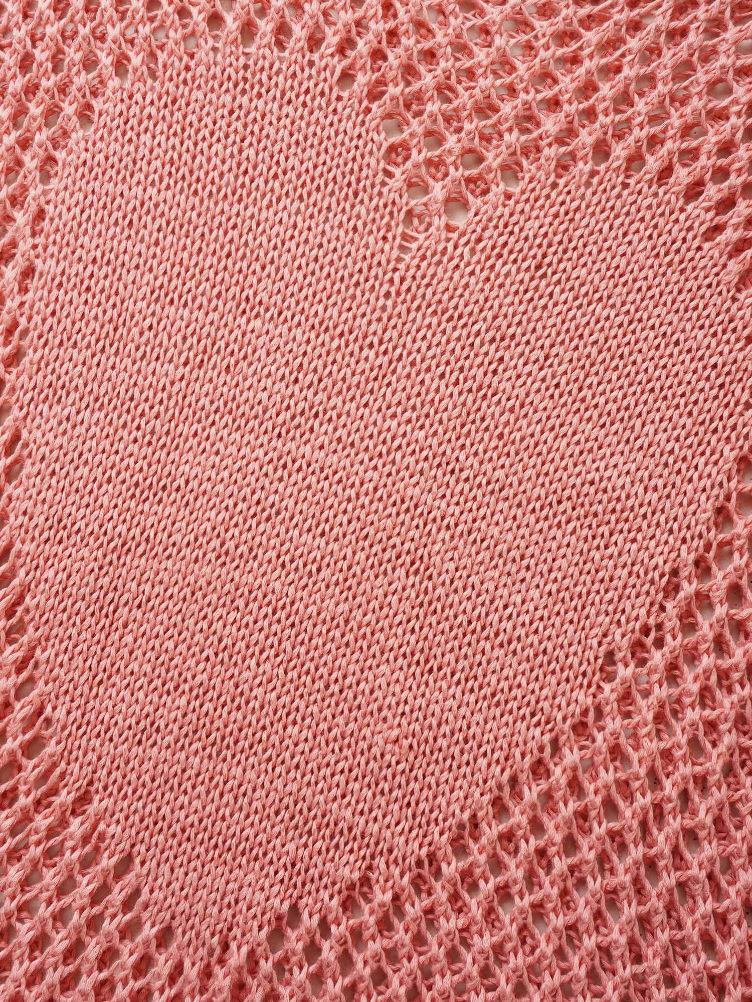 Solid Heart Cut Out See Through Pullover - Image 5