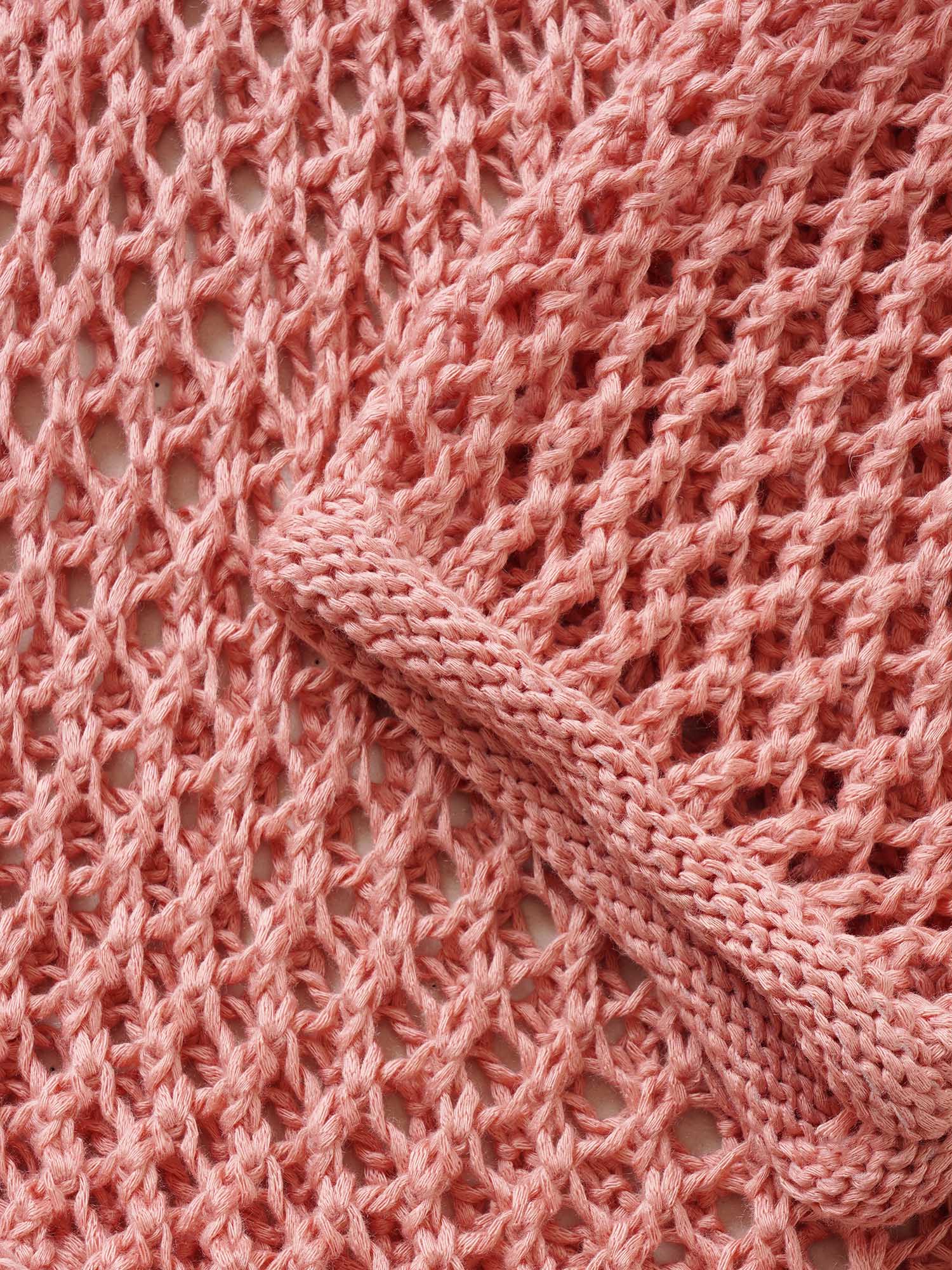 Solid Heart Cut Out See Through Pullover - Image 6