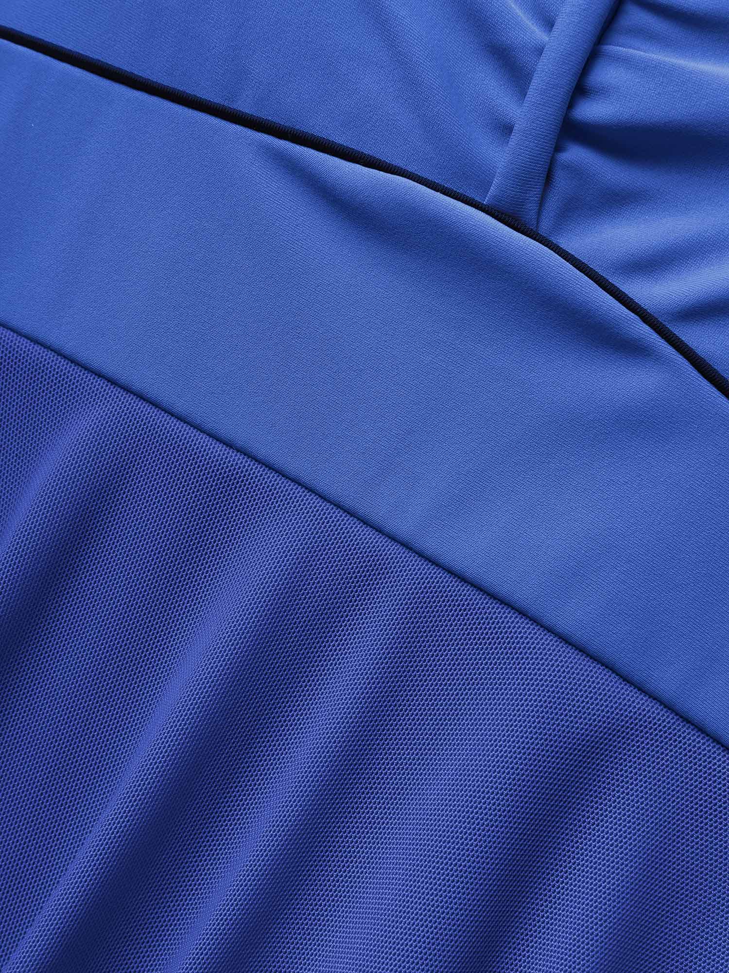 Solid Heart Neckline Gathered Dress - Image 6