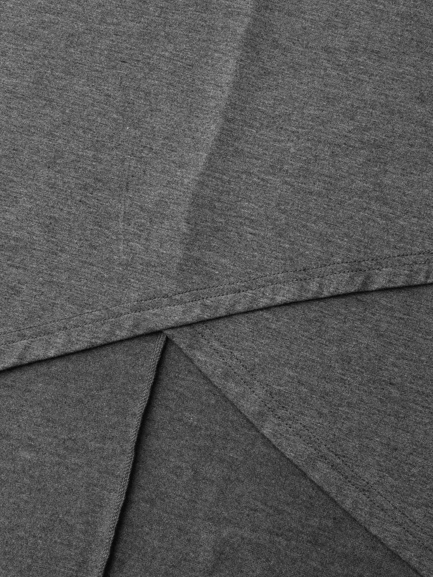 Solid Heather High Low Hem Top - Image 6