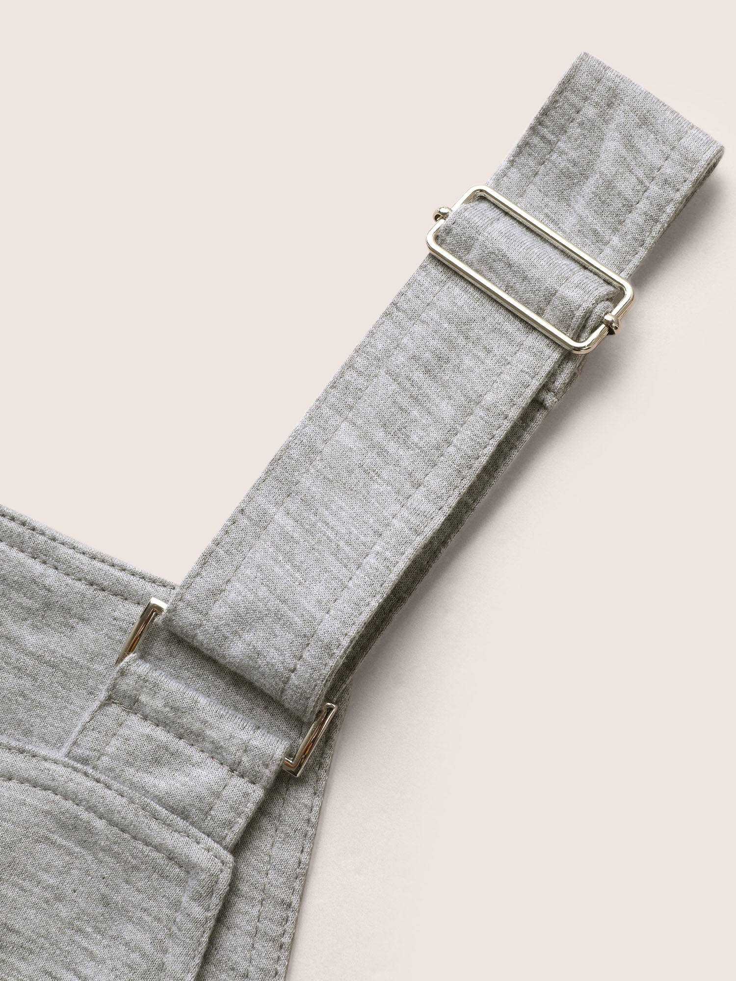 Solid Heather Patched Pocket Wide Leg Jumpsuit - Image 6
