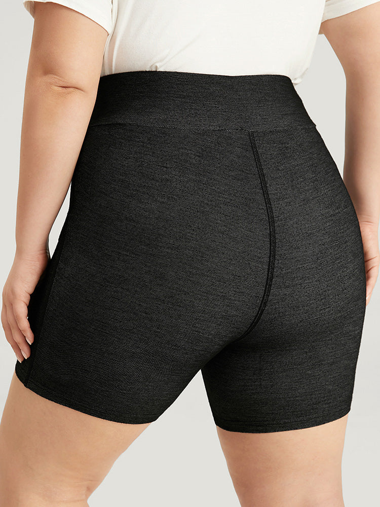 Solid High Rise Ties Very Stretchy Leggings - Image 6
