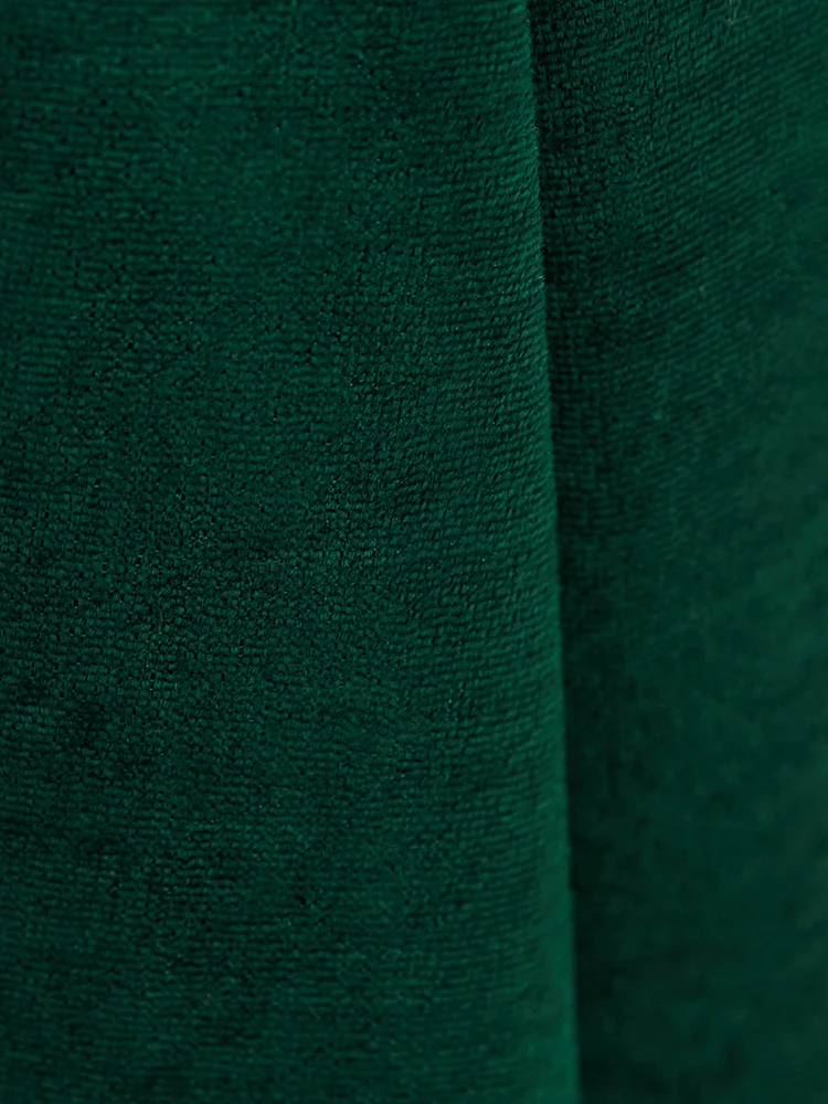Velvet Lace Trim Pocket Spaghetti Strap Nightgown - Image 9