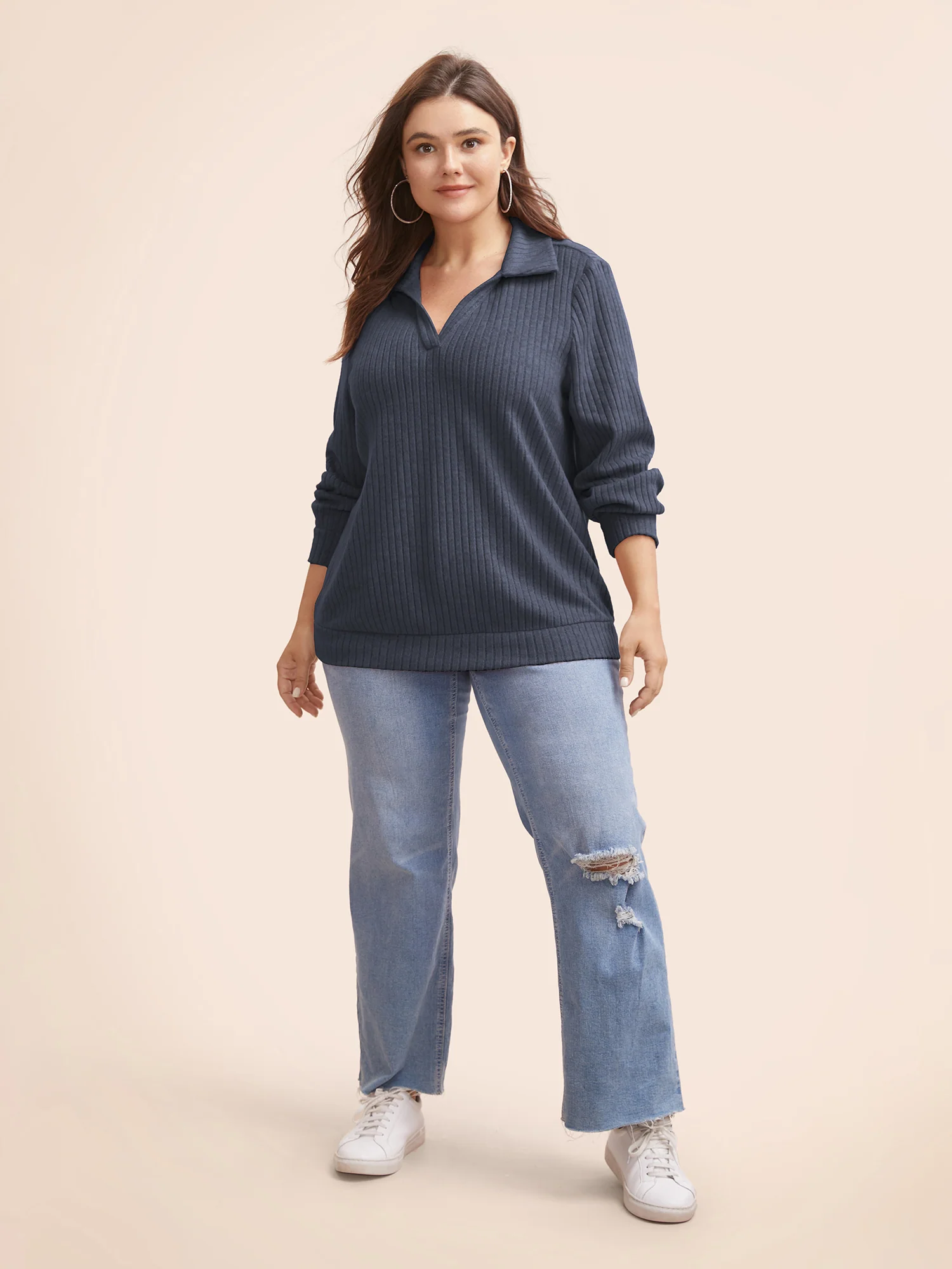 Solid Pit Strip Stretch Sweatshirt - Image 13