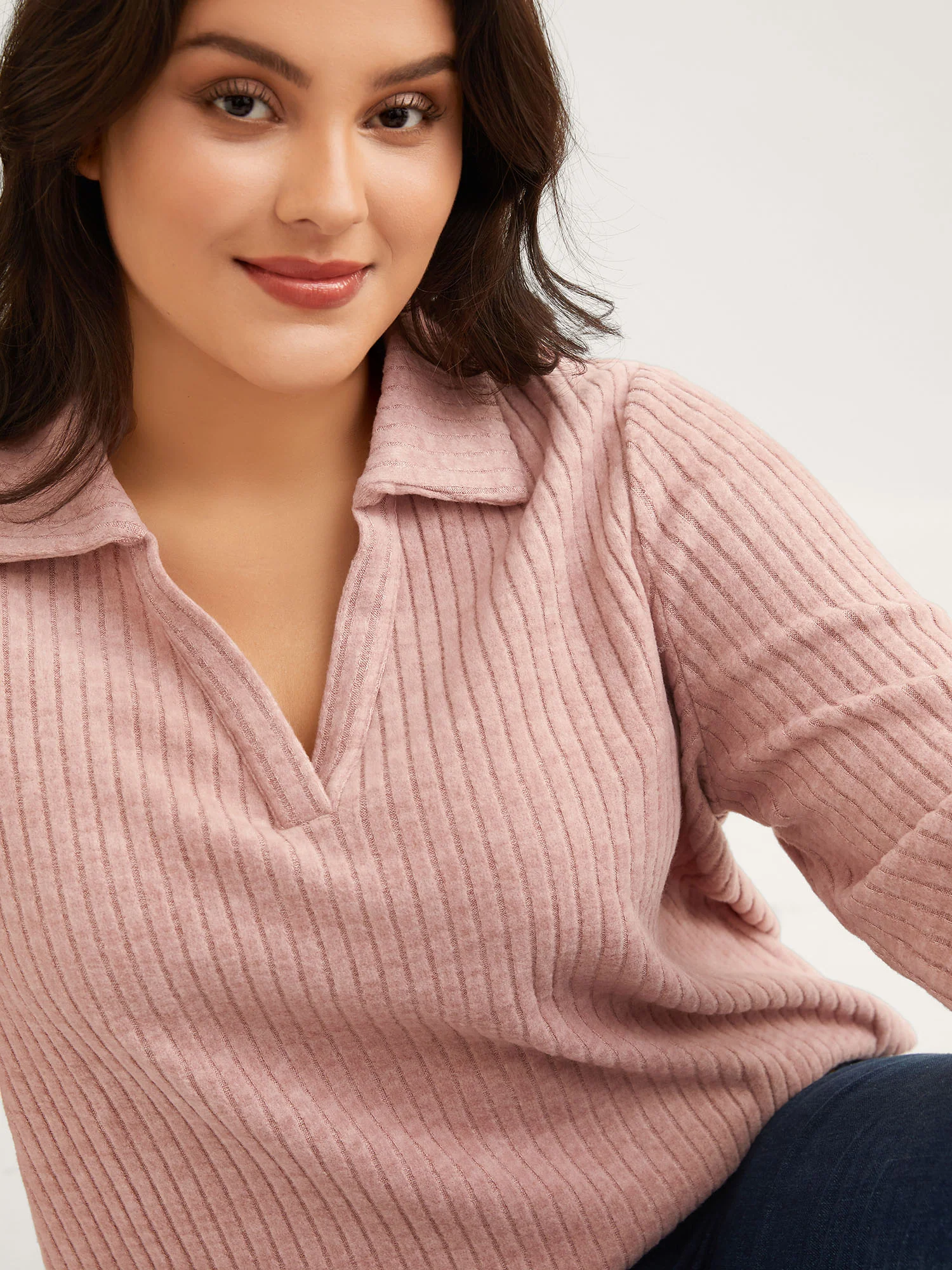 Solid Pit Strip Stretch Sweatshirt - Image 2