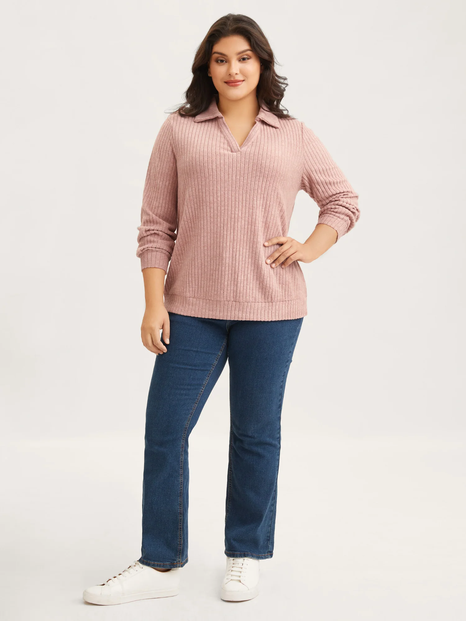 Solid Pit Strip Stretch Sweatshirt - Image 3