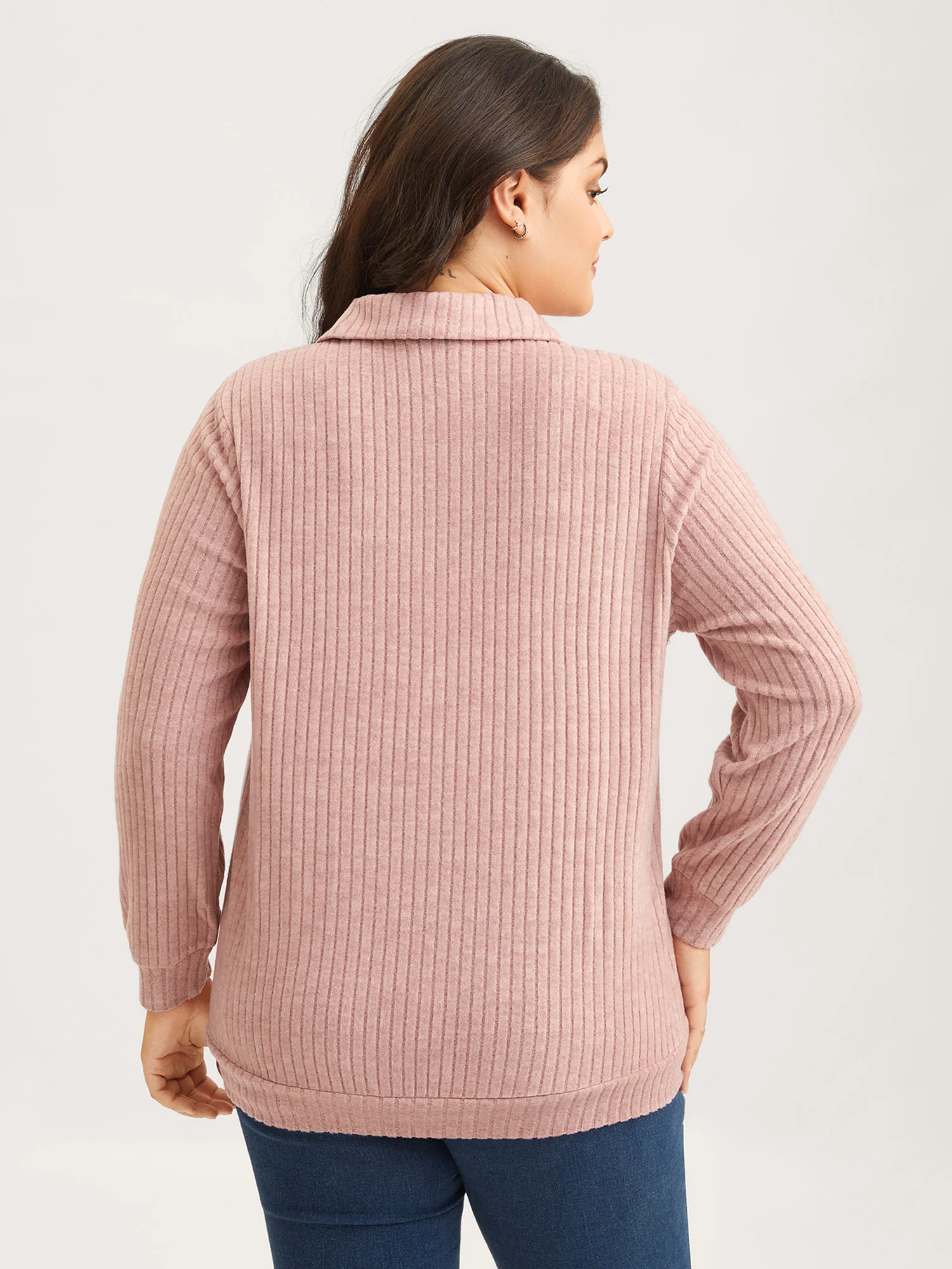 Solid Pit Strip Stretch Sweatshirt - Image 4