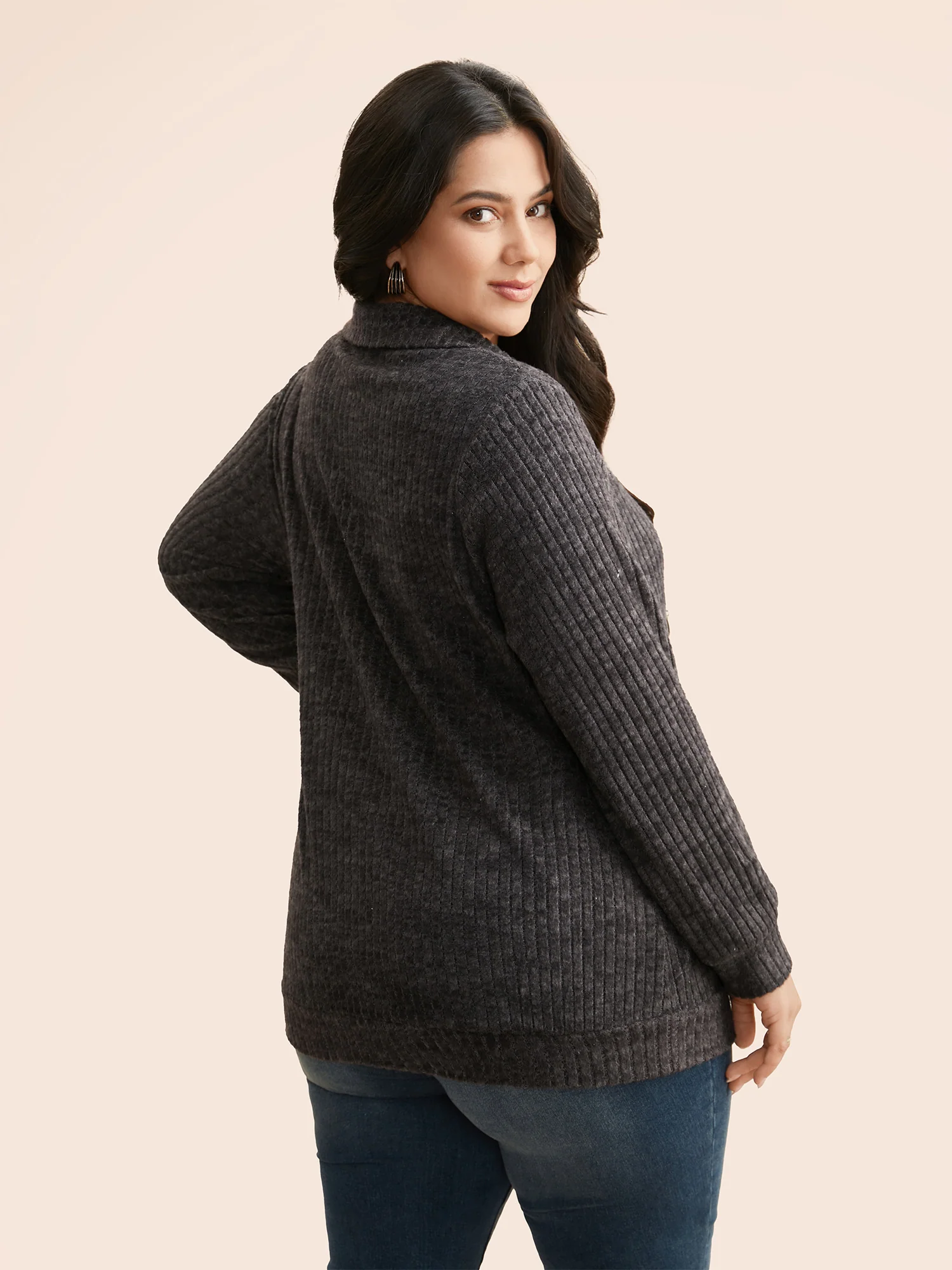 Solid Pit Strip Stretch Sweatshirt - Image 9