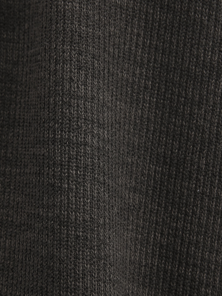 Solid Pocket Belted Open Front Heather Coat - Image 9