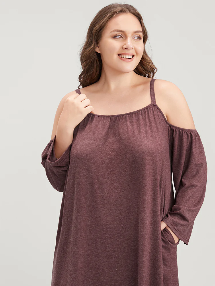Sweet Dreams Cold Shoulder Nightgown - Image 4