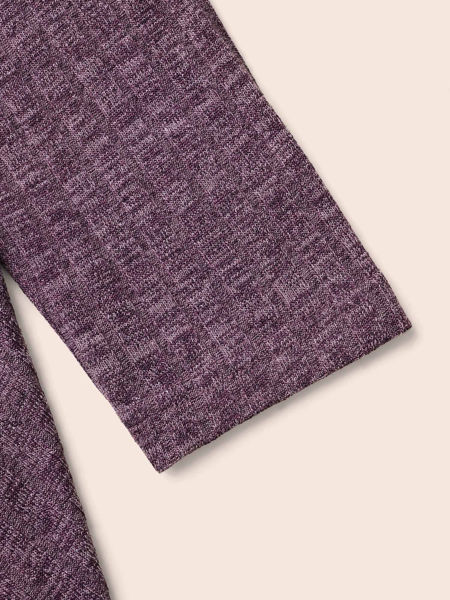 Solid Rib Knit Wrap Jersey Top - Image 10