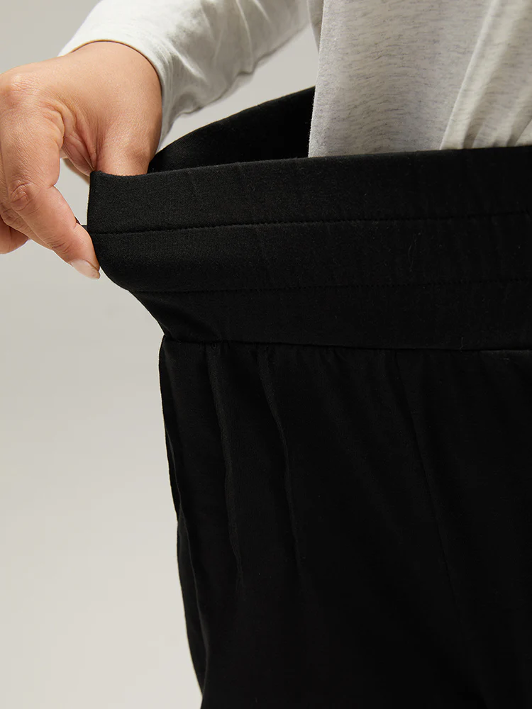 Solid Shirred Pocket Harem Sweatpants - Image 6