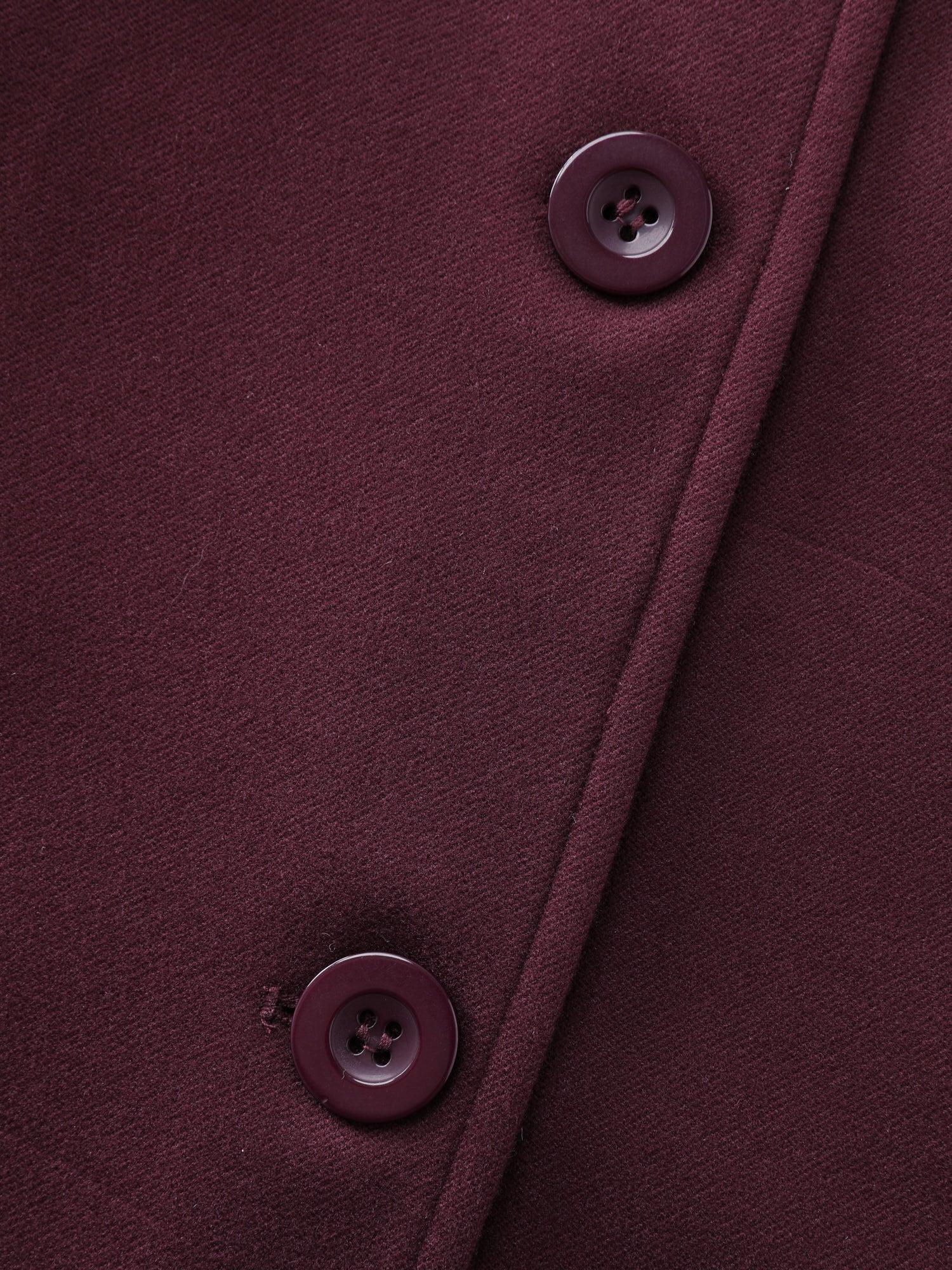Solid Three Button Flared Coat - Image 5