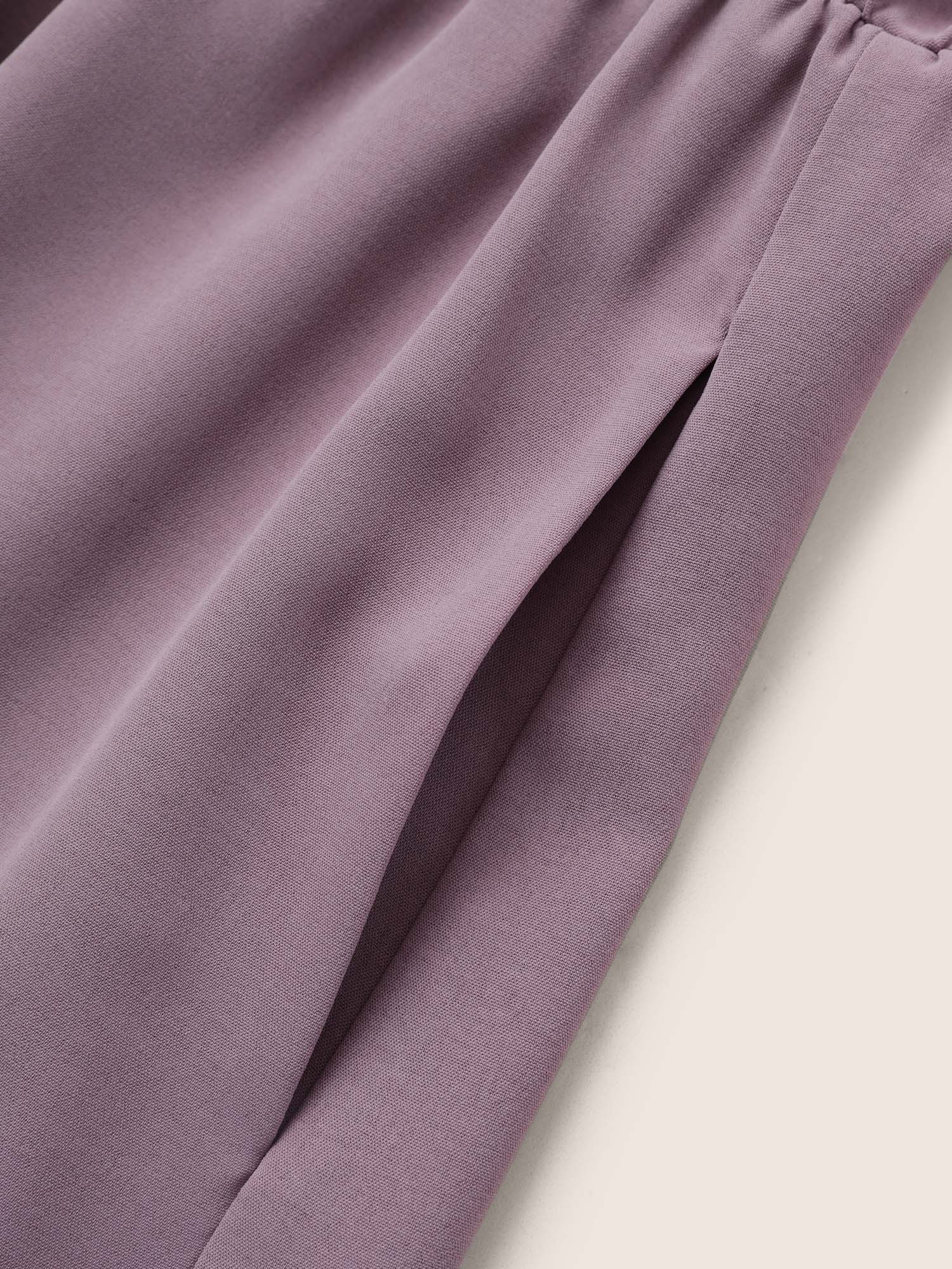 Bloom Dress - Solid Tie Surplice Ruffle High Low Dress - Image 6