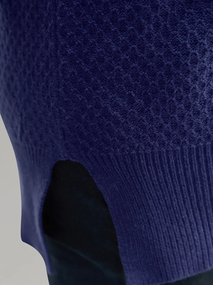 Solid Turtle Neck Split Side Pullover - Image 8
