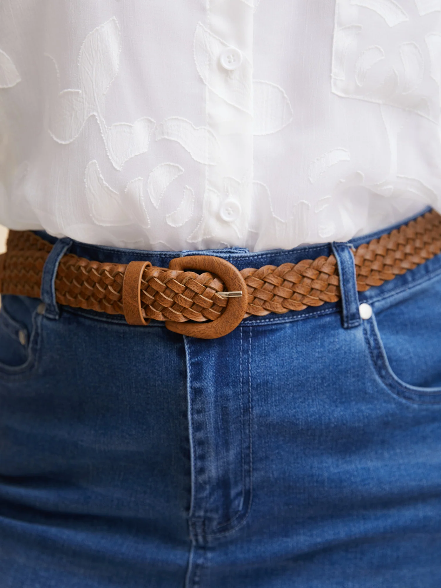 Solid Woven Belt - Image 3