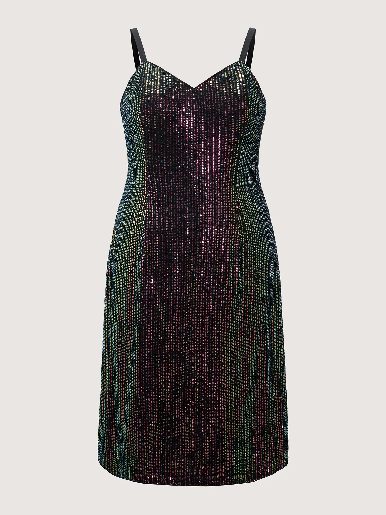 Sparkle Color Gradient Cami Midi Dress - Image 5