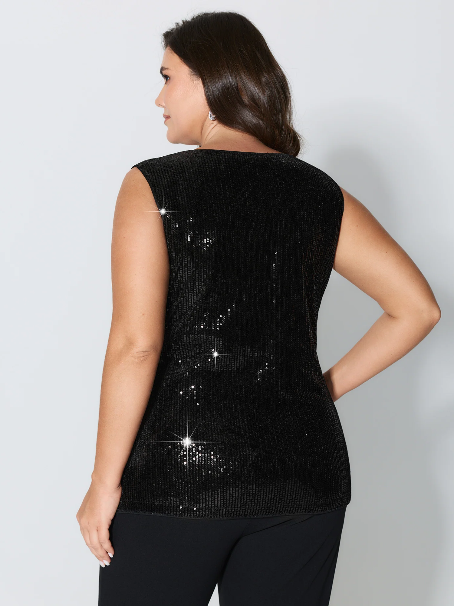 Sparkle Hour Sequin Tank Top - Image 5