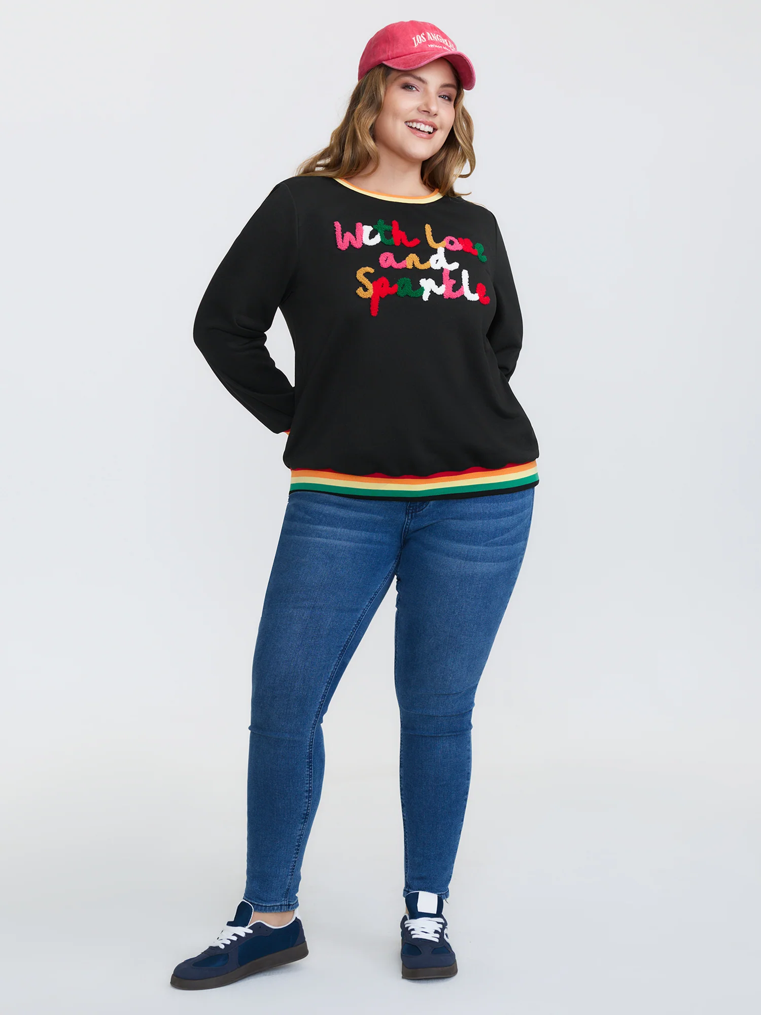 Sparkle in Love Embroidered Sweatshirt - Image 2