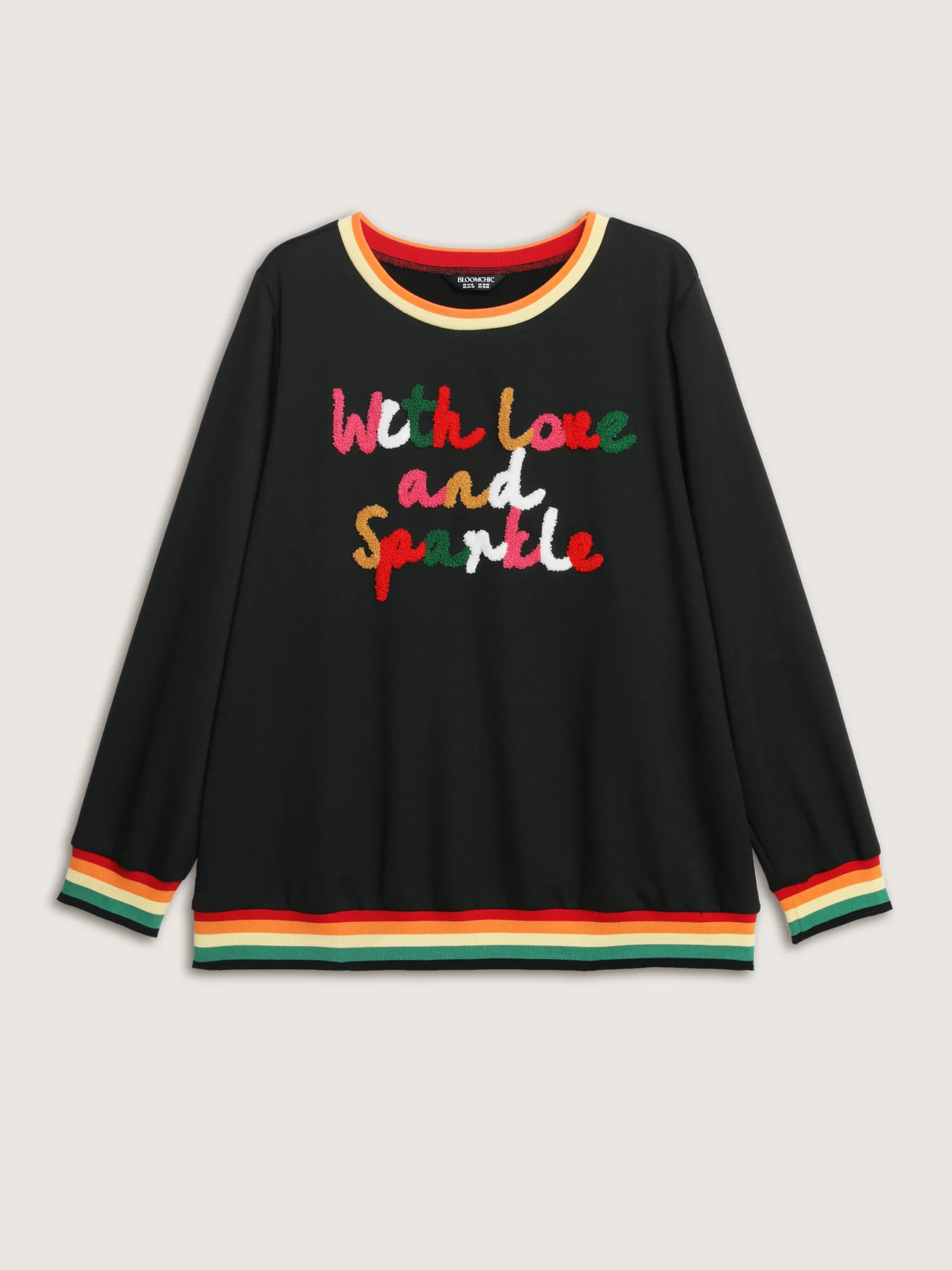 Sparkle in Love Embroidered Sweatshirt - Image 7