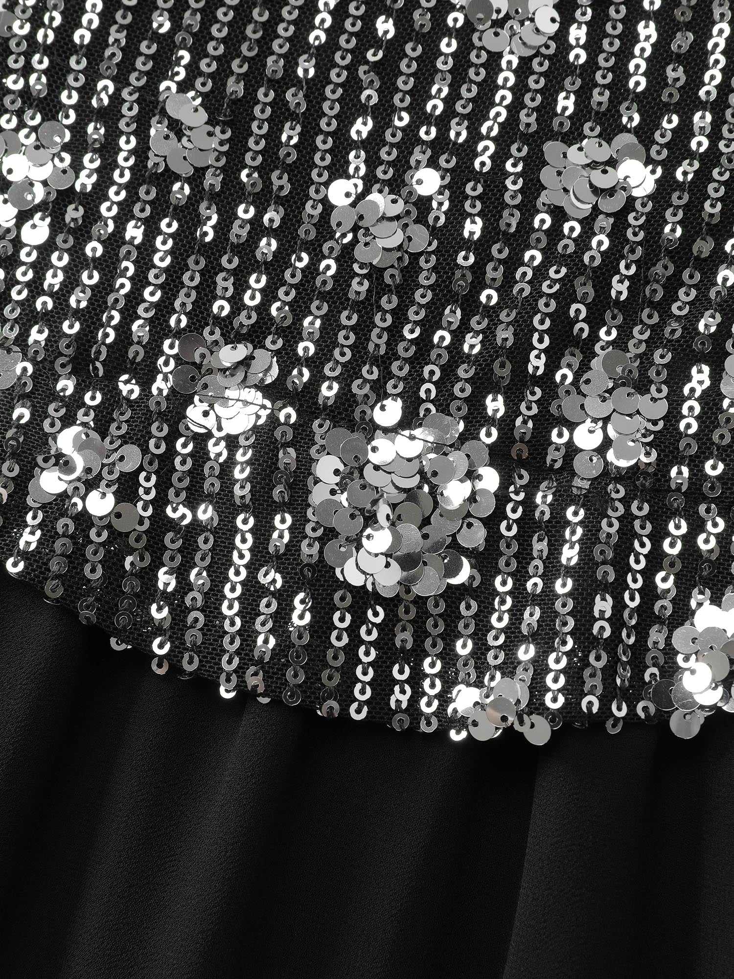 Sparkly 2-In-1 Color Contrast Midi Dress - Image 5