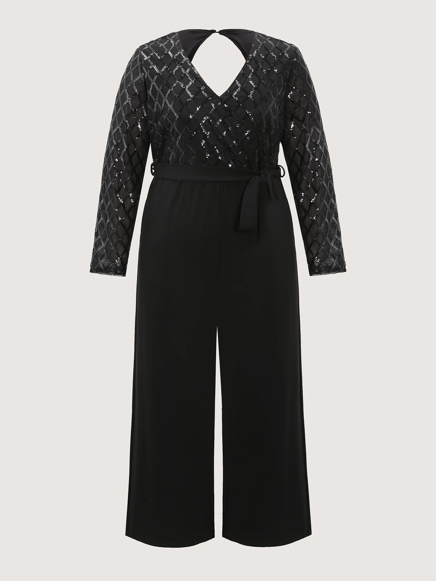 Sparkly Sequin Side-Tie Jumpsuin - Image 8