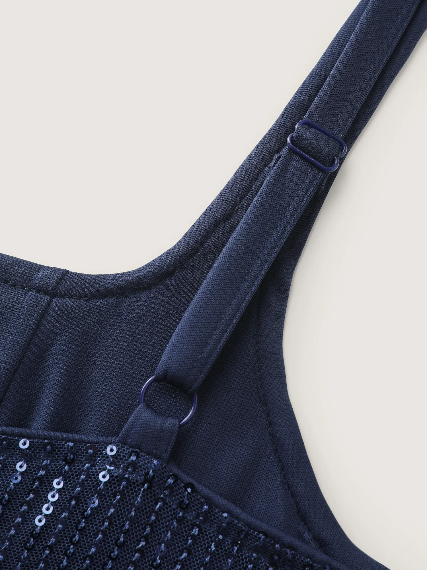 Sparkly Sequin Square Neckline Mini Dress - Image 5