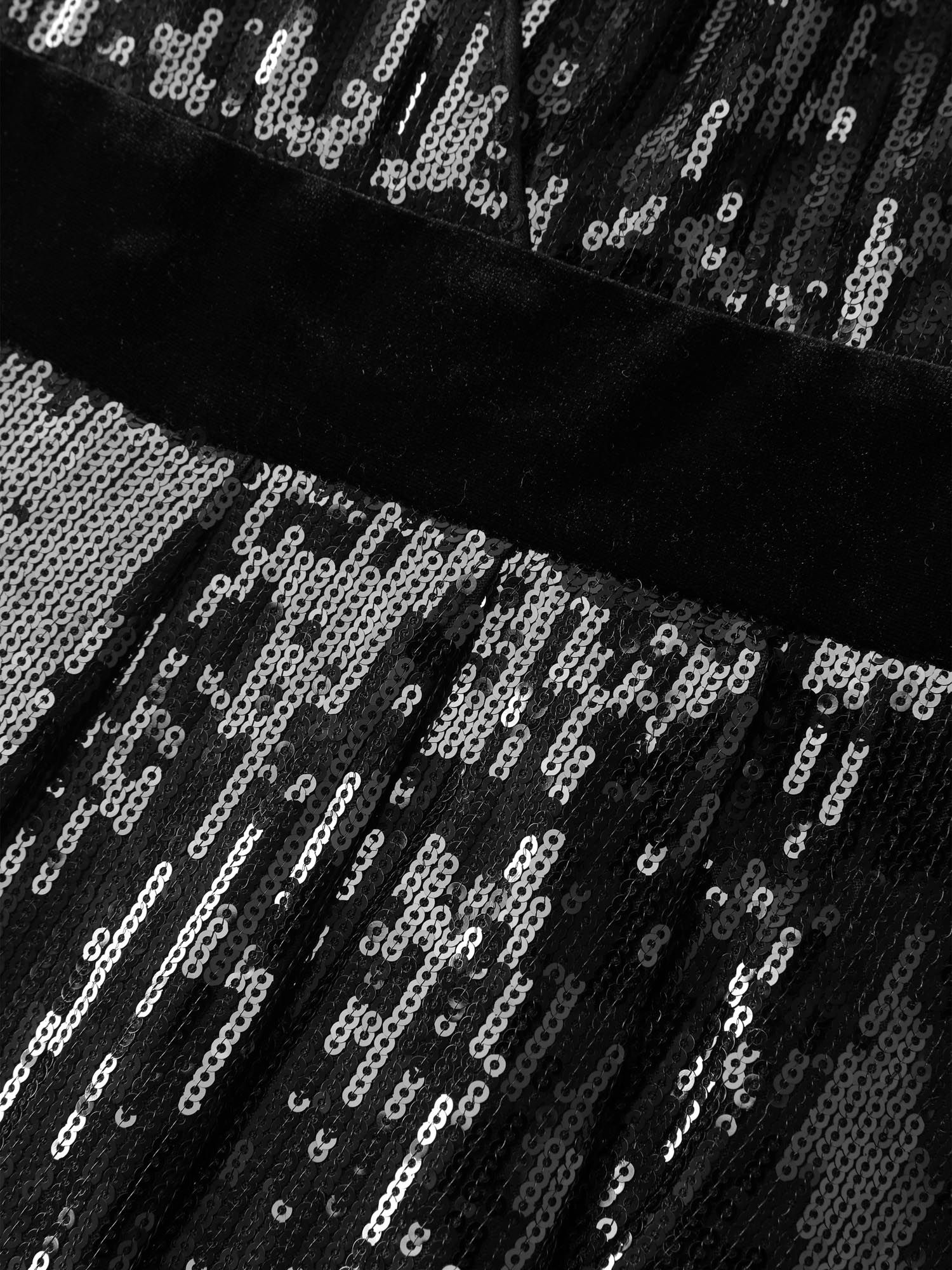 Sparkly Sequin Waist-Defining Sheer Maxi Dress - Image 7