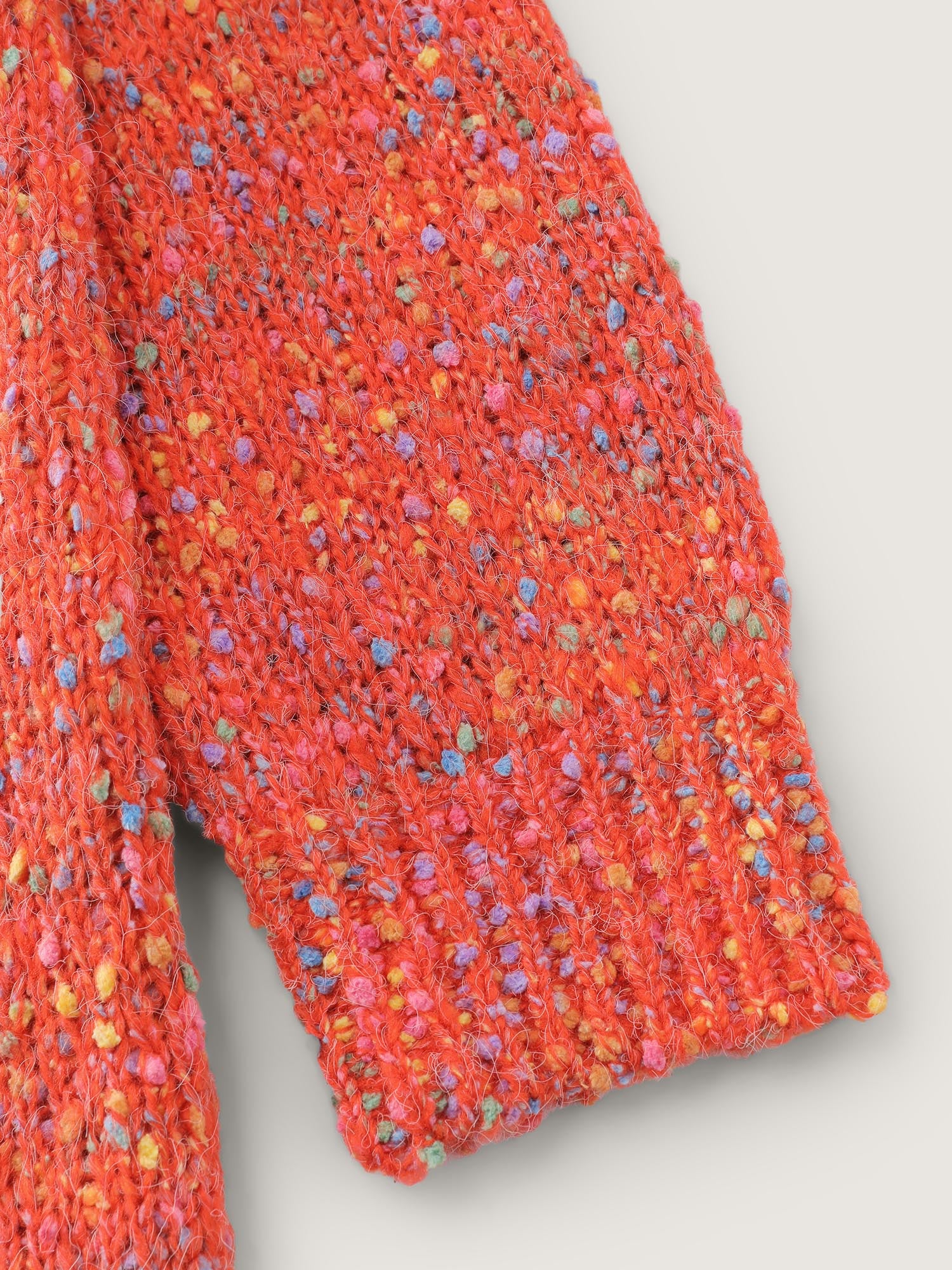 Speckled Textured Pockets Knit Cardigan - Image 6
