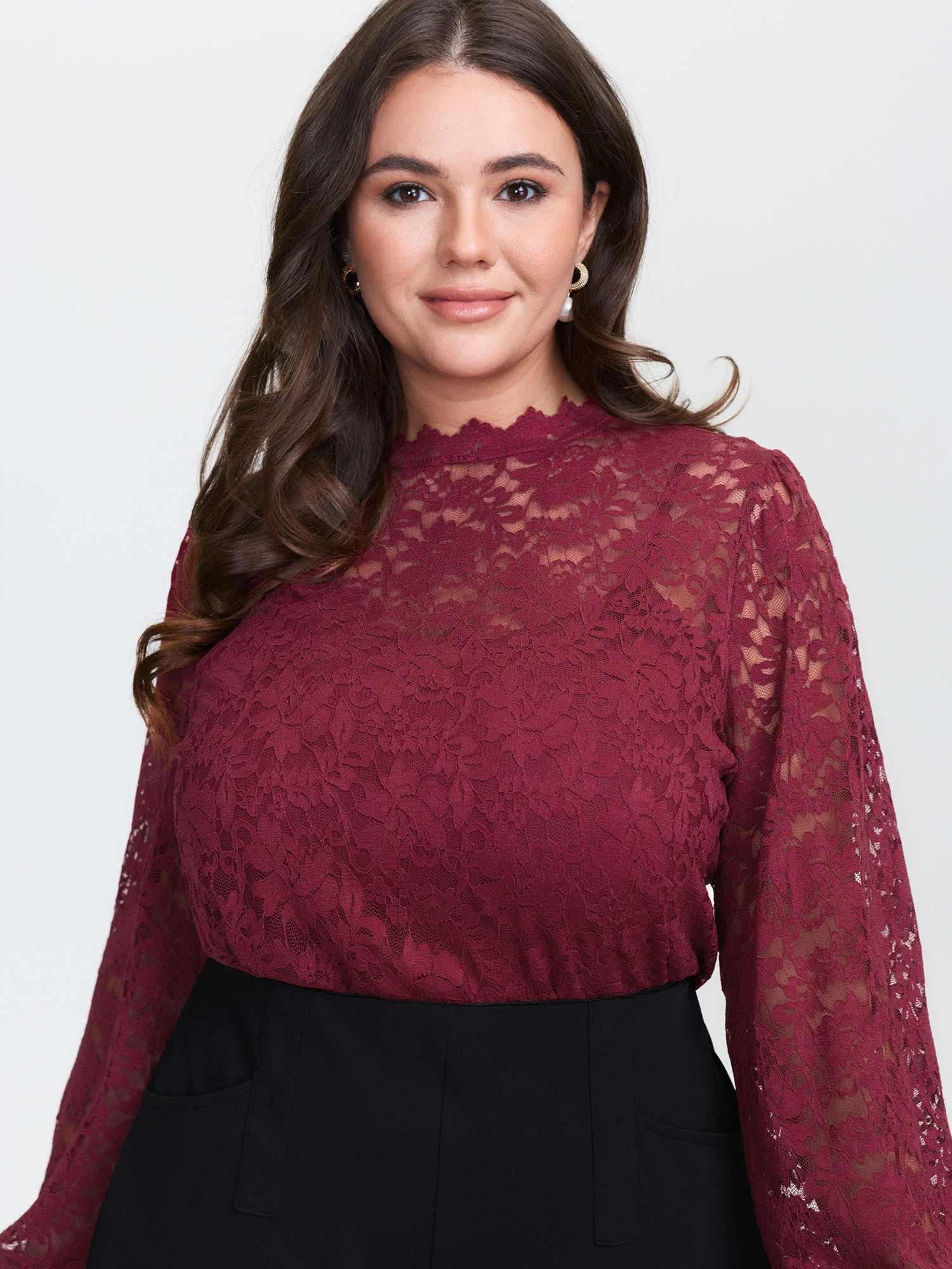Spice It Up Sheer Lace Blouse - Image 2