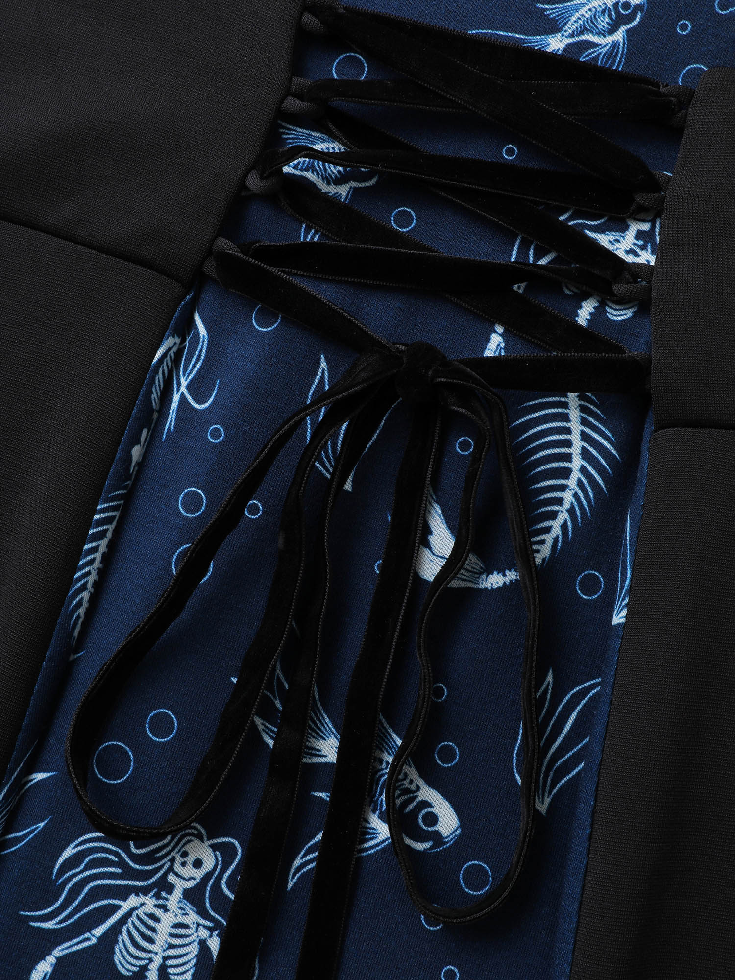 Spooky Mermaid Print Supersoft Cinched Midi Dress - Image 5